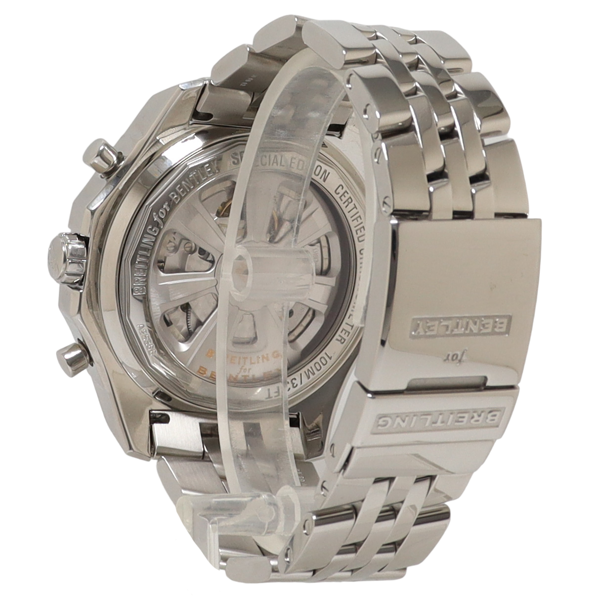 Breitling Bentley Barnato Stainless Steel 40mm Black Chronograph Dial Watch Reference#: A25366 - Happy Jewelers Fine Jewelry Lifetime Warranty