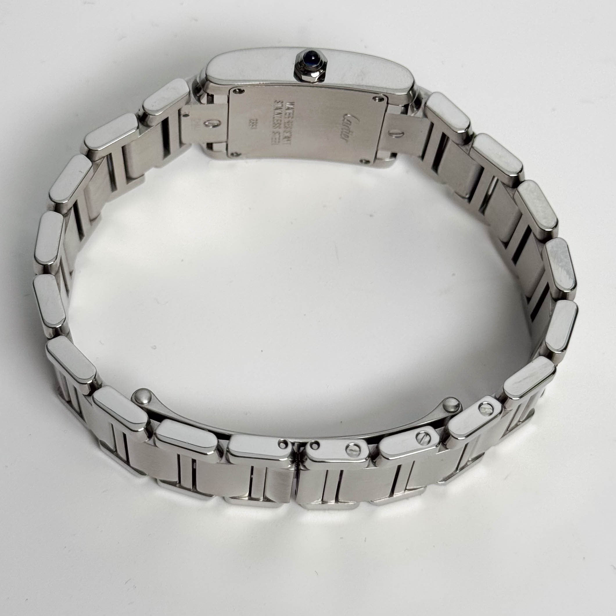Cartier Tank Stainless Steel 20mm Ivory Dial Watch Ref# W51008Q3 - Happy Jewelers Fine Jewelry Lifetime Warranty