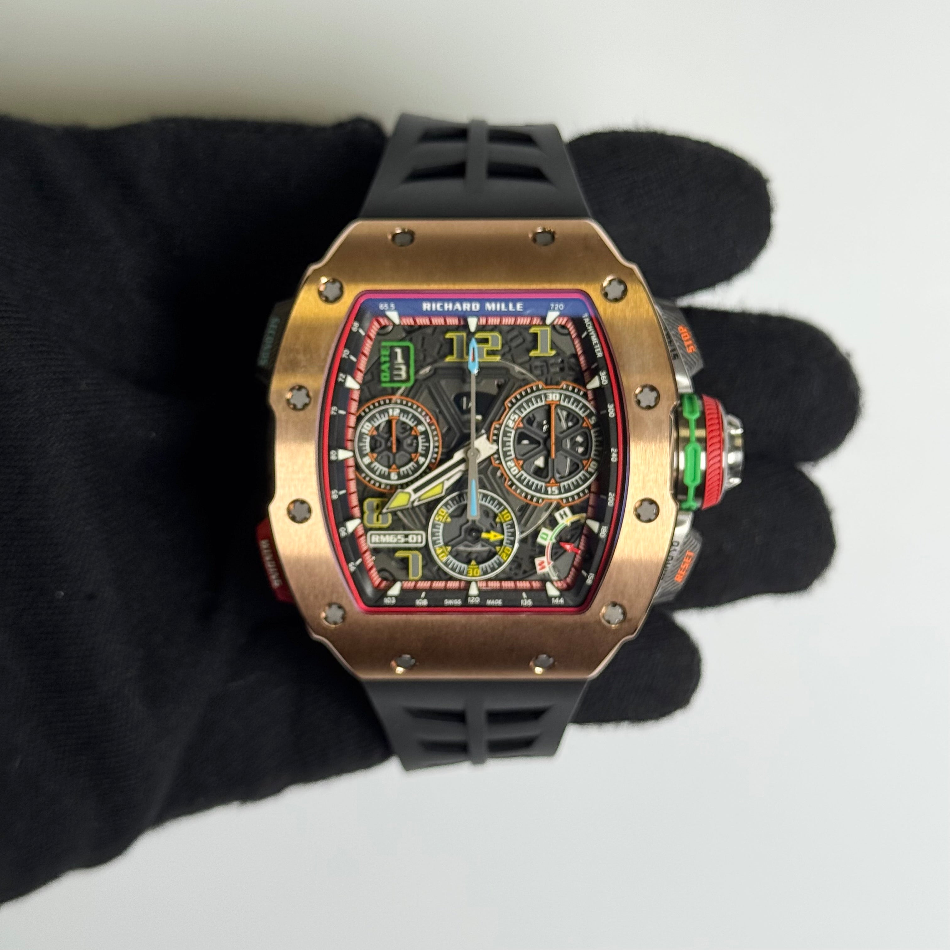 Richard Mille RM65-01 42.5mm Openwork Dial Watch Ref# RM65-01 - Happy Jewelers Fine Jewelry Lifetime Warranty