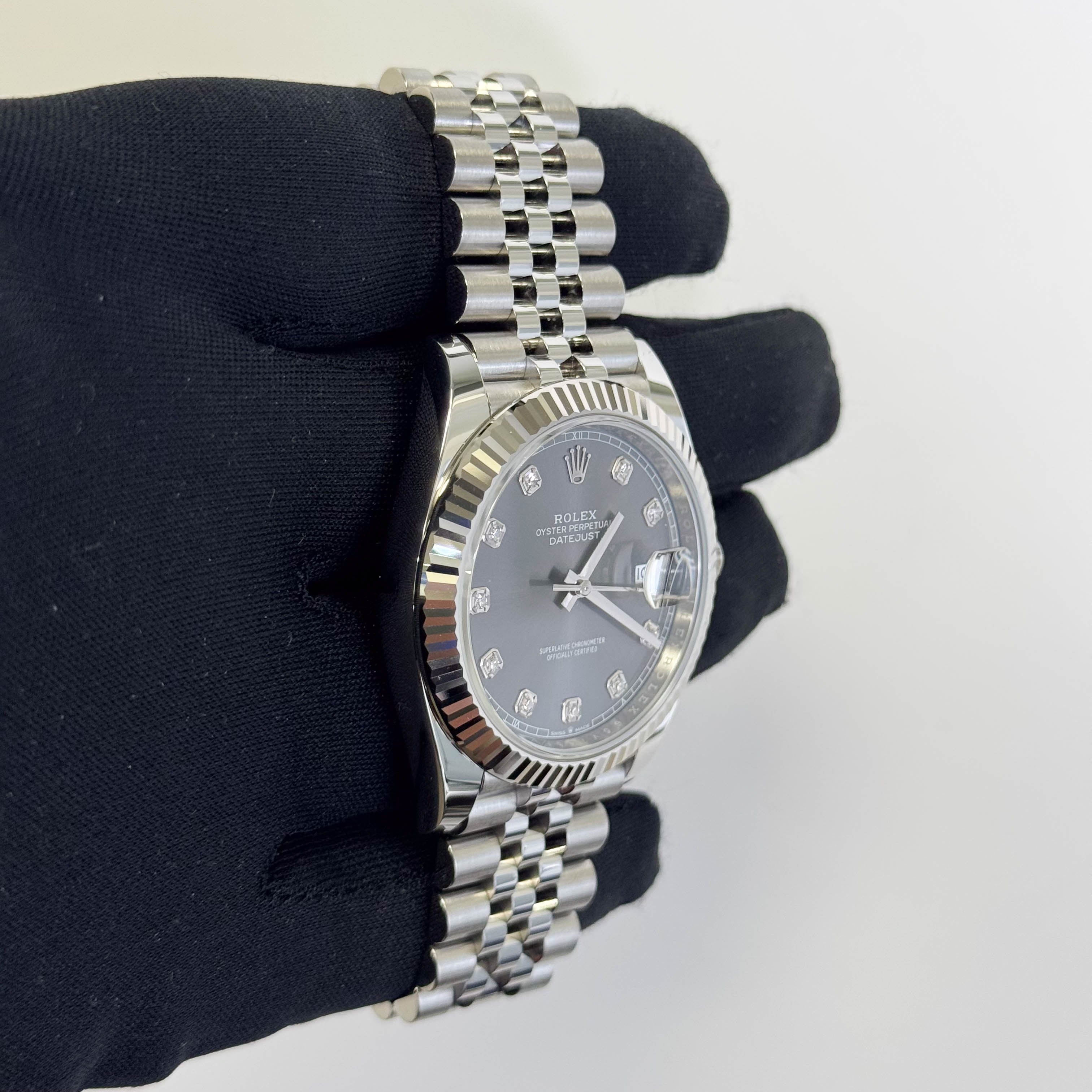 Rolex Datejust 41mm Rhodium Dial Watch Ref# 126334 - Happy Jewelers Fine Jewelry Lifetime Warranty