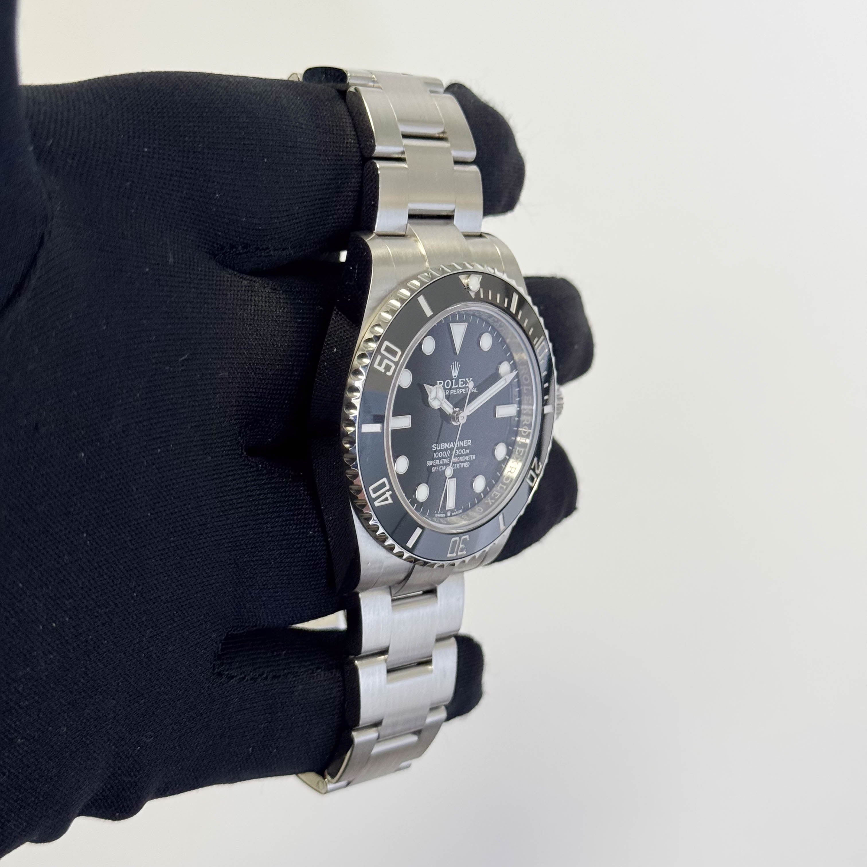 Rolex Submariner 41mm Black Dial Watch Ref# 124060 - Happy Jewelers Fine Jewelry Lifetime Warranty