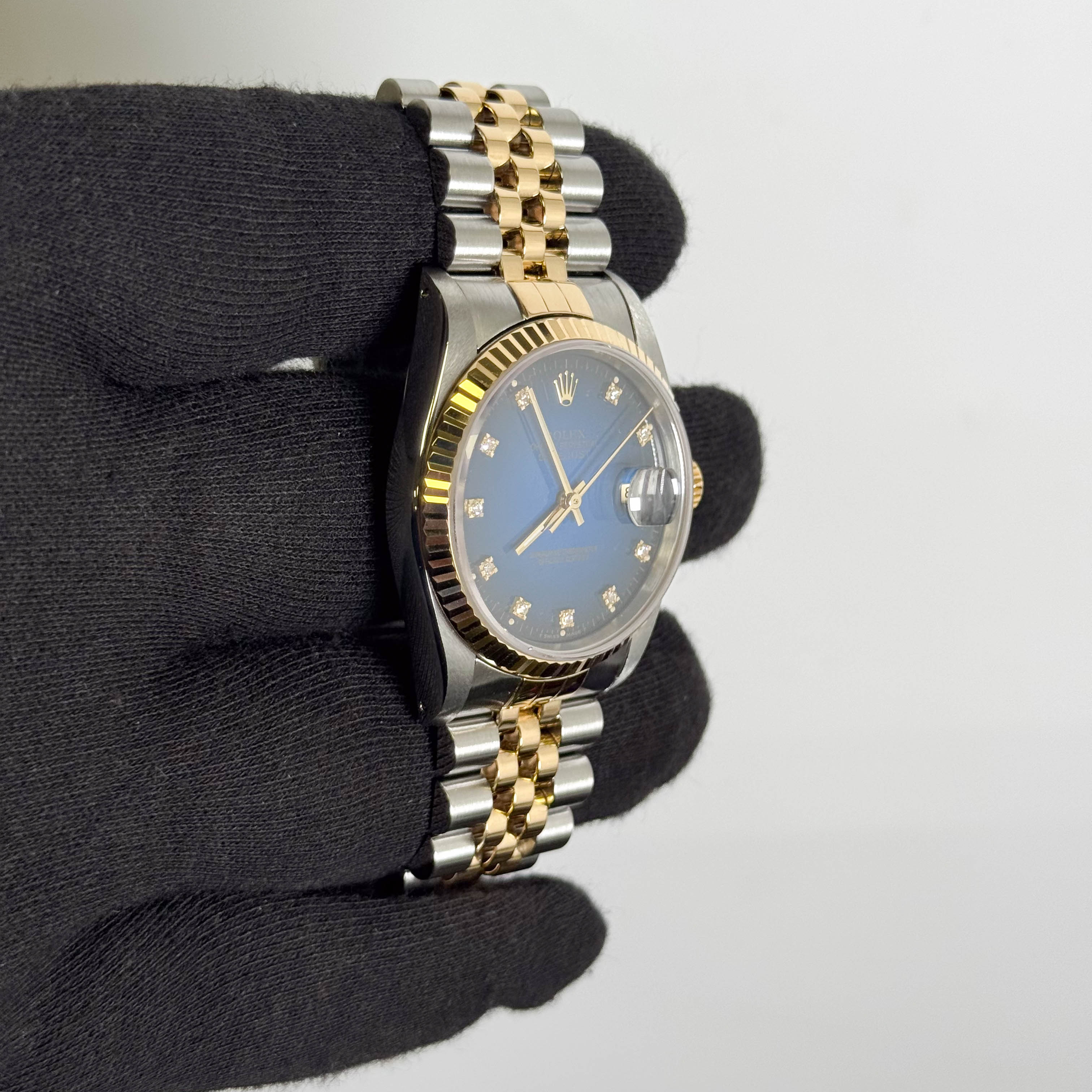 Rolex Datejust 36mm Blue Dial Watch Ref# 16233