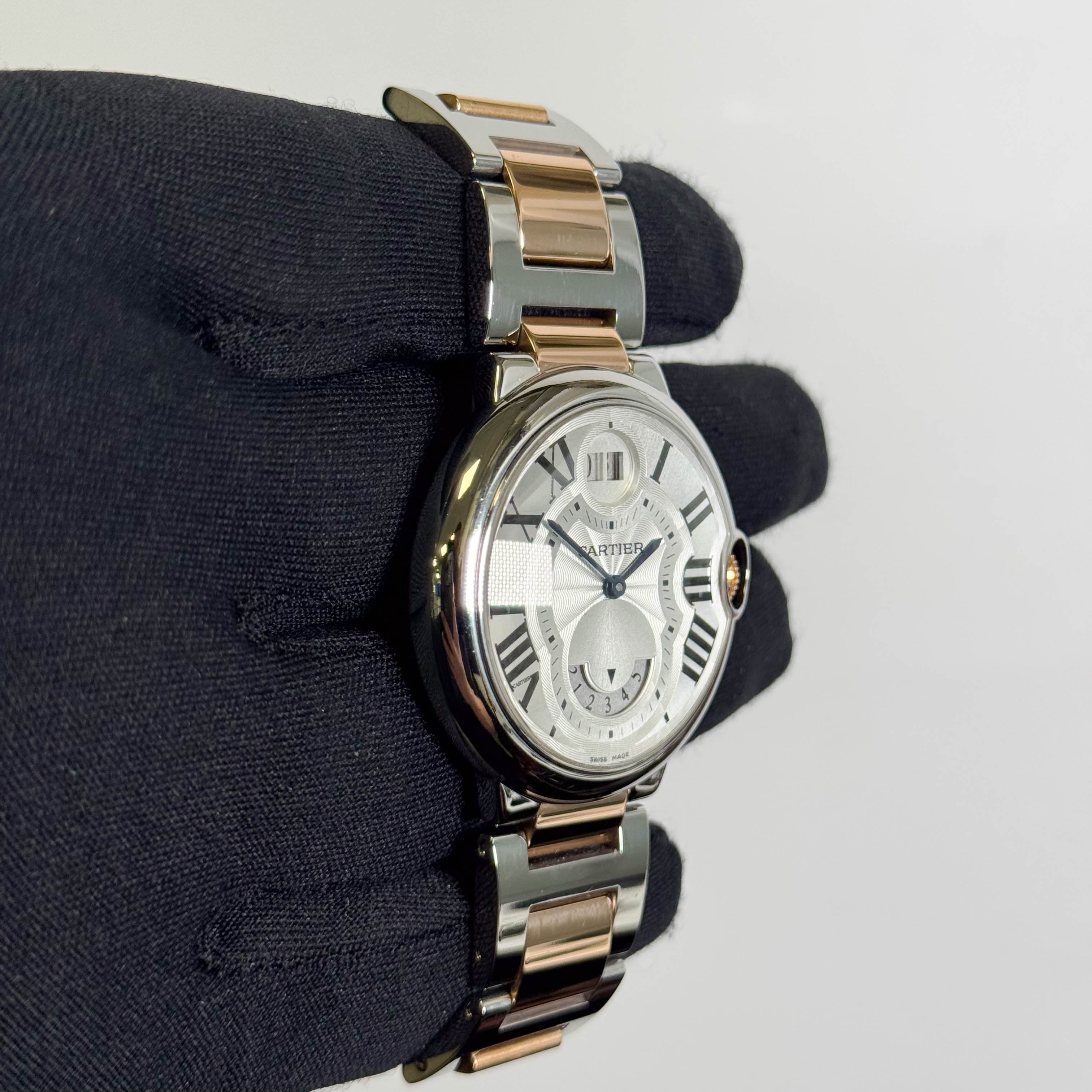 Cartier Ballon Bleu 42mm Silver Dial Watch Ref# W6920027