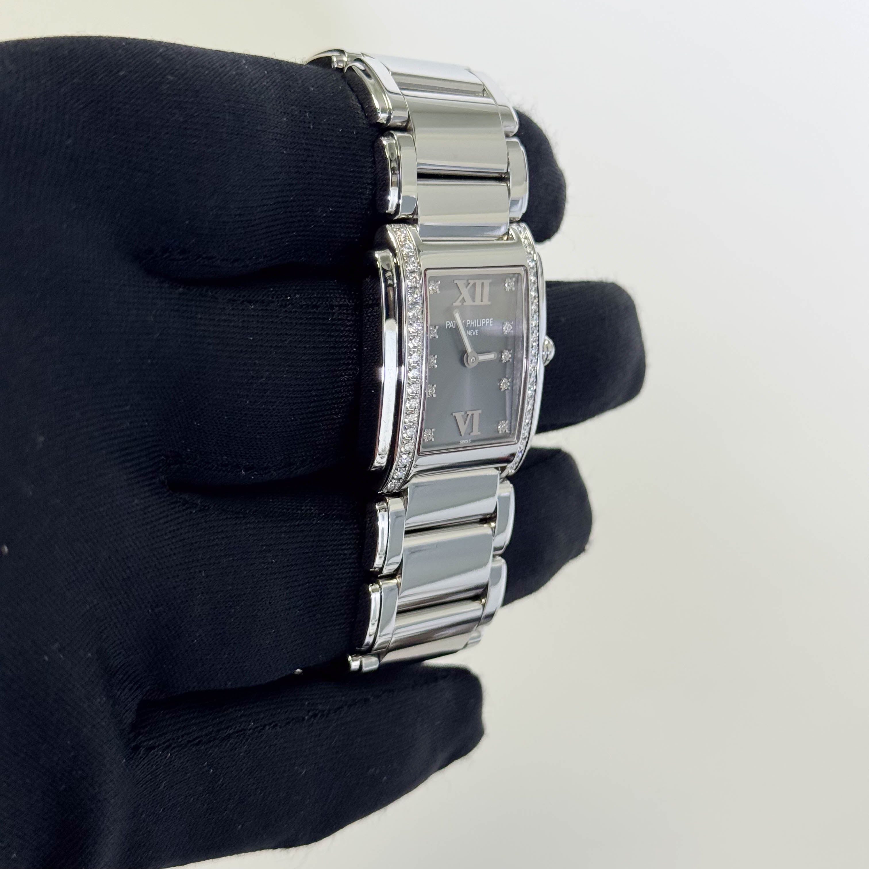 Patek Philippe Twenty-Four 25mm Grey Dial Watch Ref# 4910/10A-010 - Happy Jewelers Fine Jewelry Lifetime Warranty