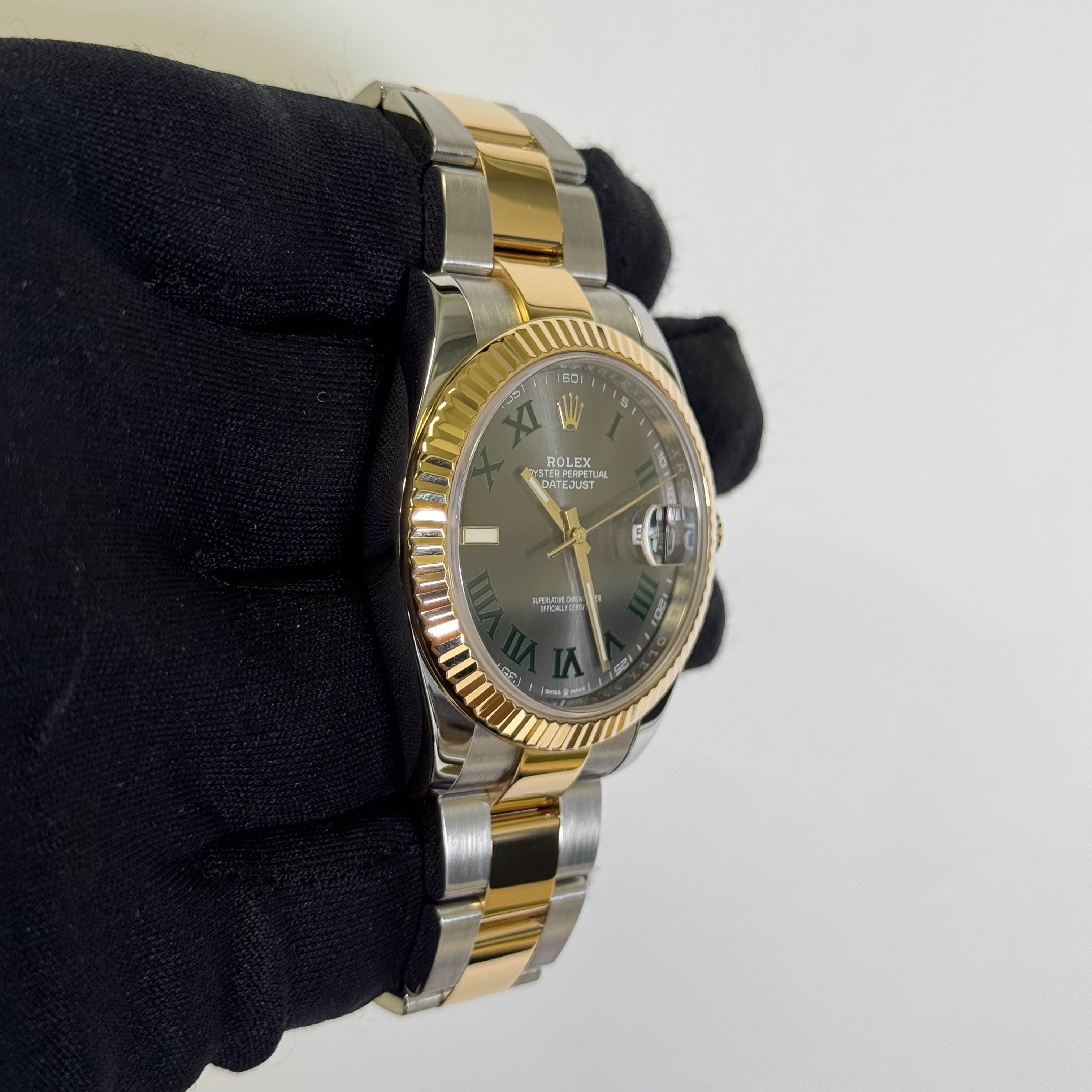 Rolex Datejust 41mm Wimbledon Dial Watch Ref# 126333