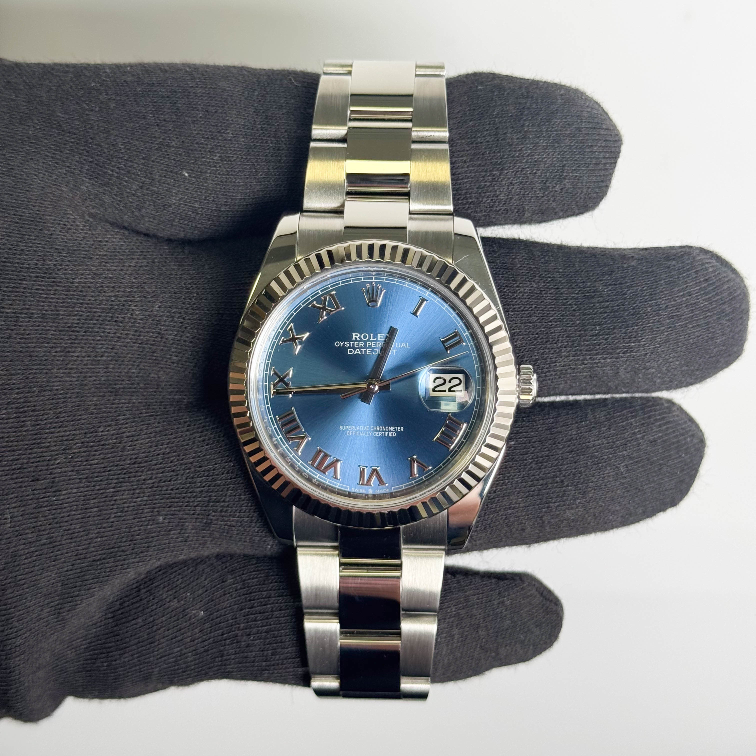 Rolex Datejust 41mm Blue Dial Watch Ref# 126334 - Happy Jewelers Fine Jewelry Lifetime Warranty
