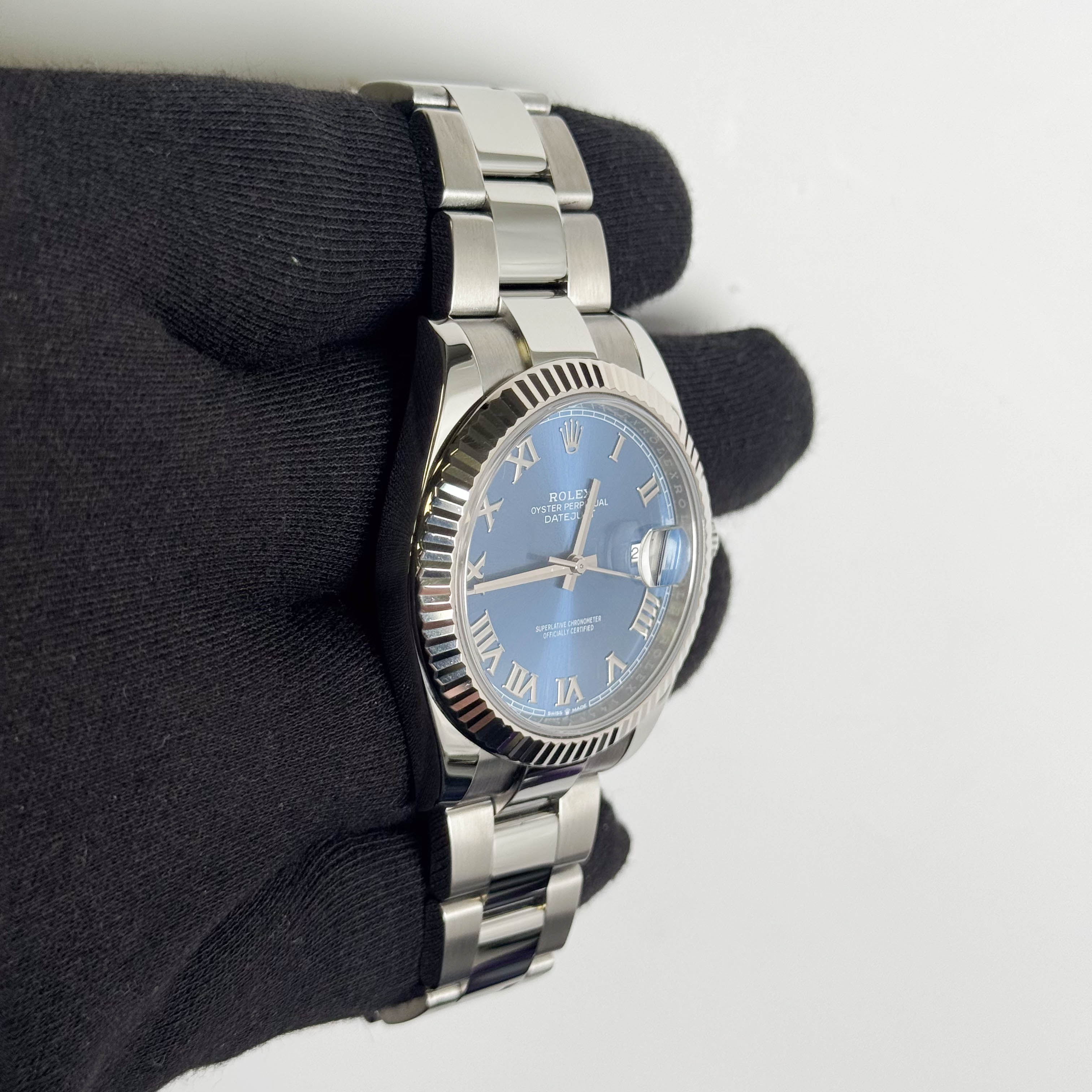 Rolex Datejust 41mm Blue Dial Watch Ref# 126334 - Happy Jewelers Fine Jewelry Lifetime Warranty