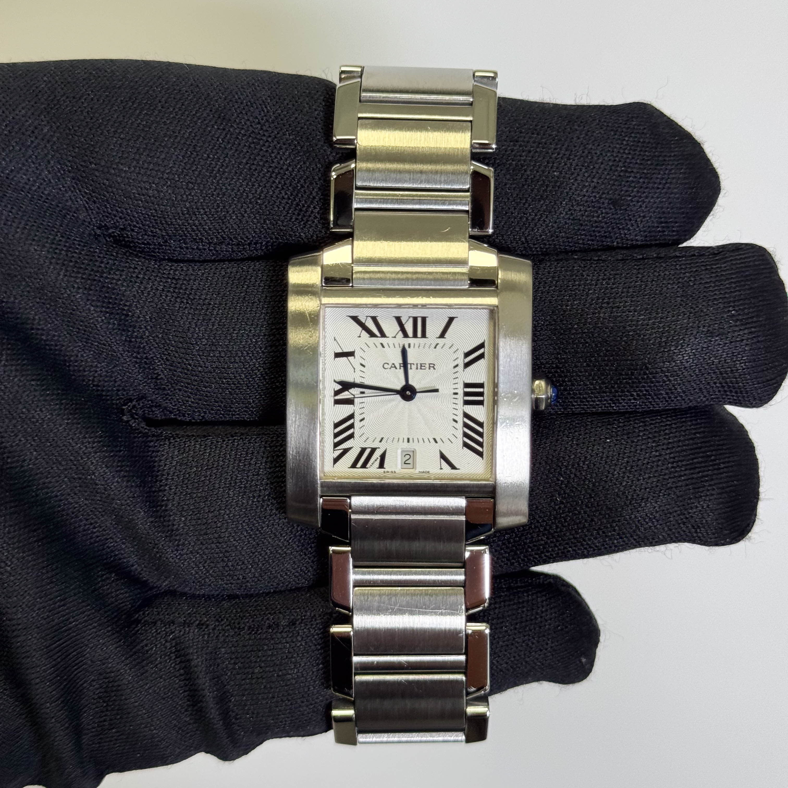 Cartier Tank 28mm White Dial Watch Ref# W51002Q3