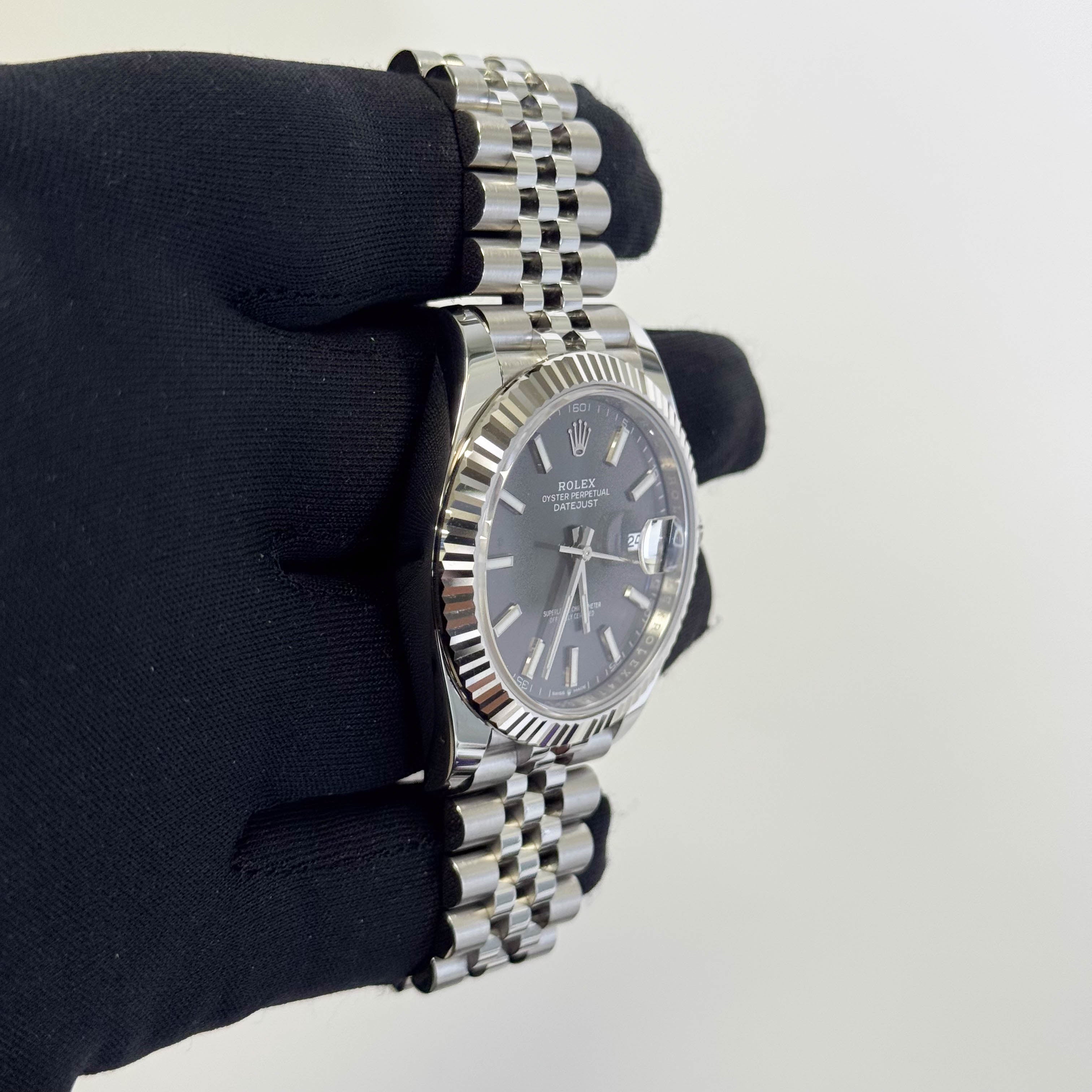 Rolex Datejust 41mm Rhodium Dial Watch Ref# 126334 - Happy Jewelers Fine Jewelry Lifetime Warranty