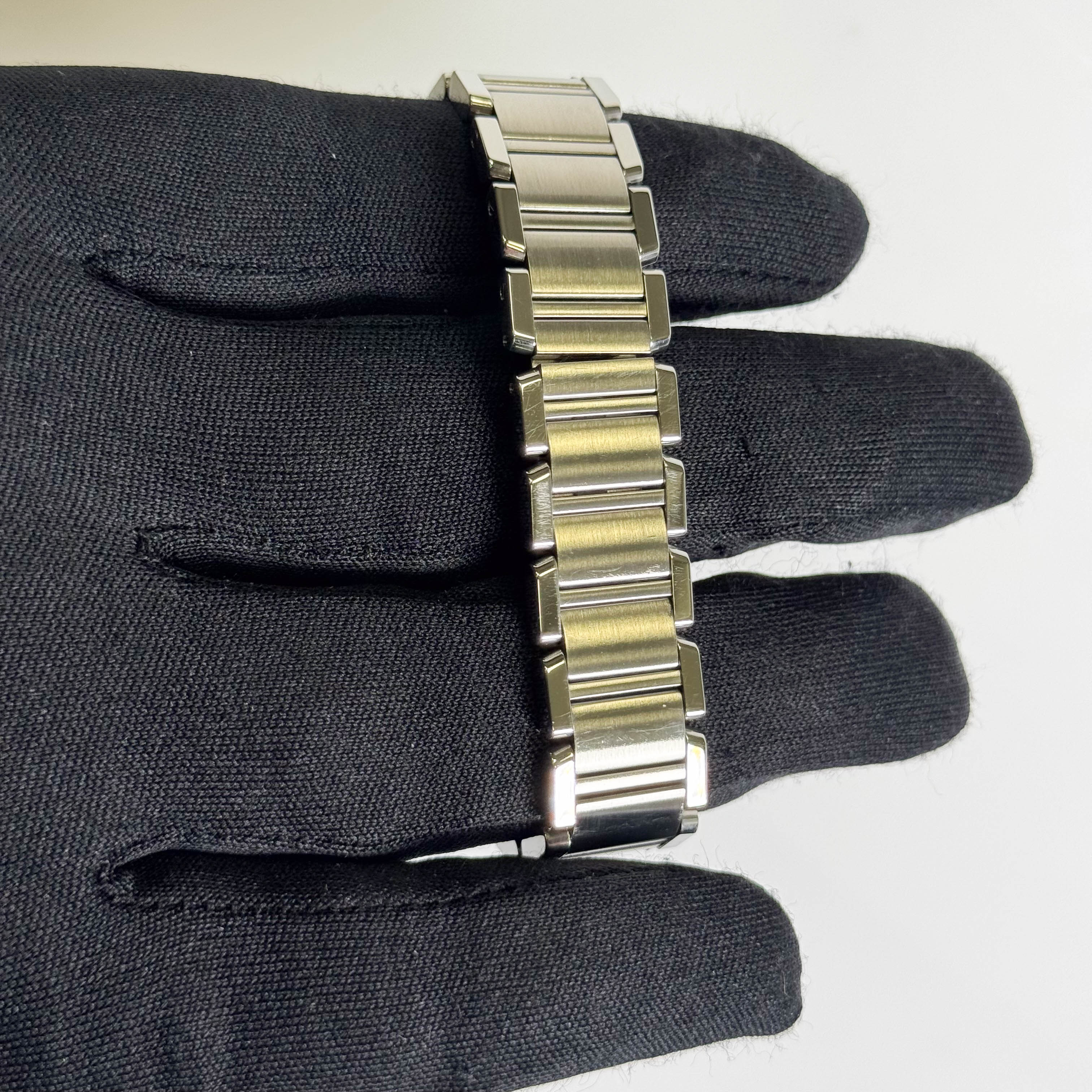 Cartier Tank Stainless Steel 20mm Ivory Dial Watch Ref# W51008Q3 - Happy Jewelers Fine Jewelry Lifetime Warranty