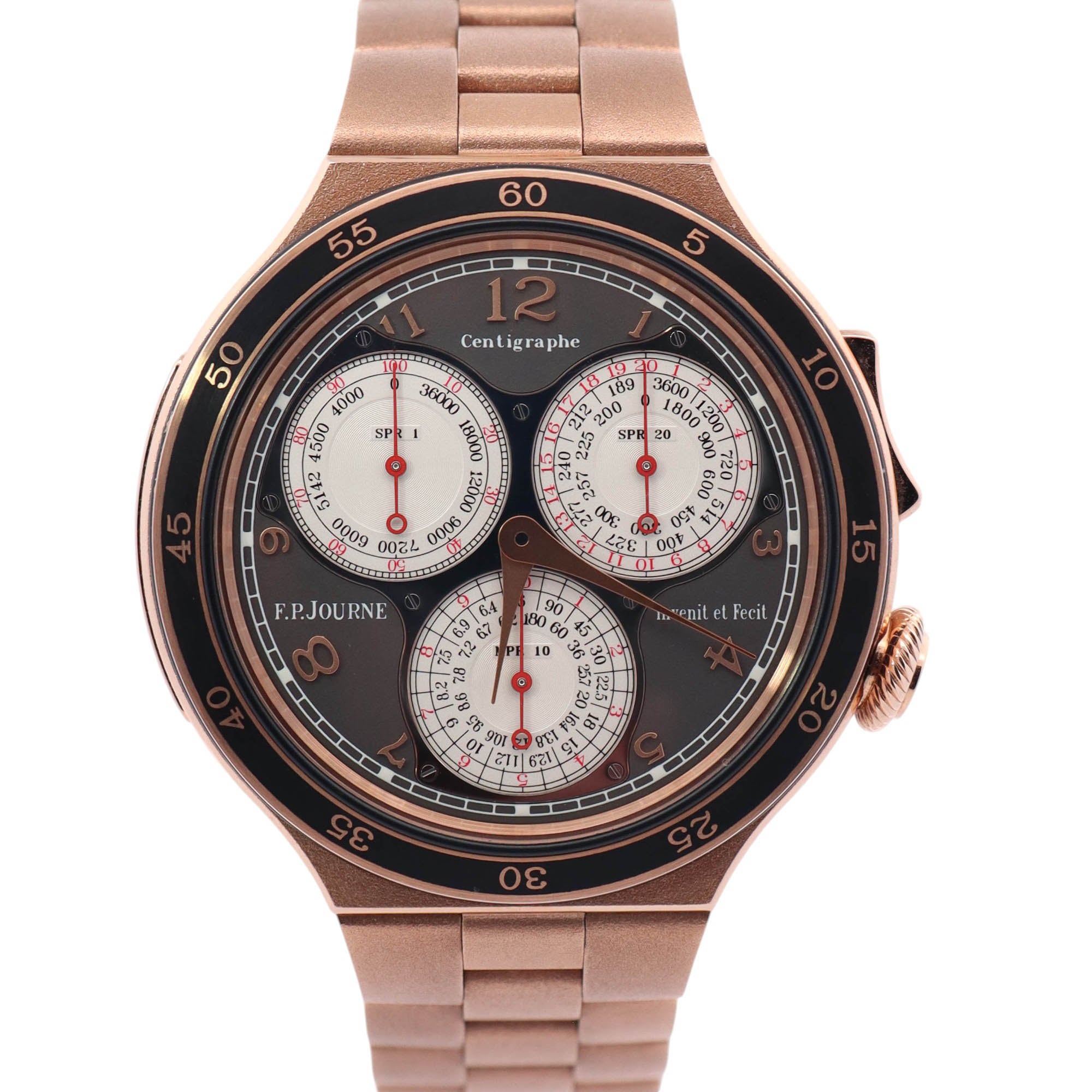 F.P. Journe Centigraphe LineSport 44mm Rose Gold Gray Dial Ref# CT2 RG BR - Happy Jewelers Fine Jewelry Lifetime Warranty