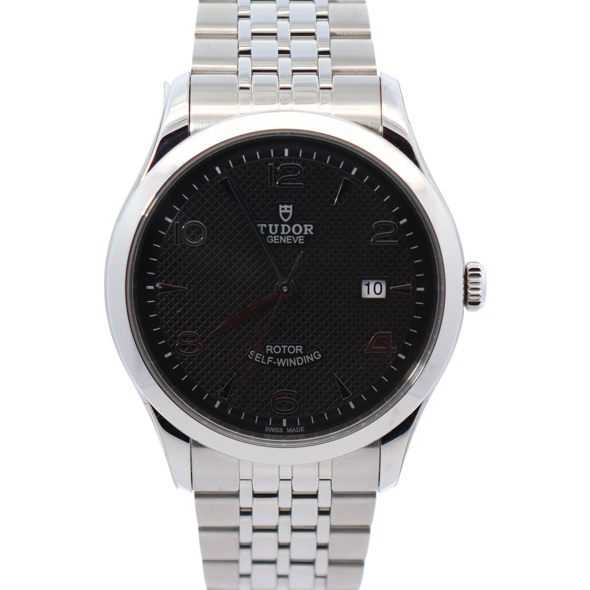 Tudor 1926 41mm Stainless Steel Black Dial Ref# 91650 - Happy Jewelers Fine Jewelry Lifetime Warranty