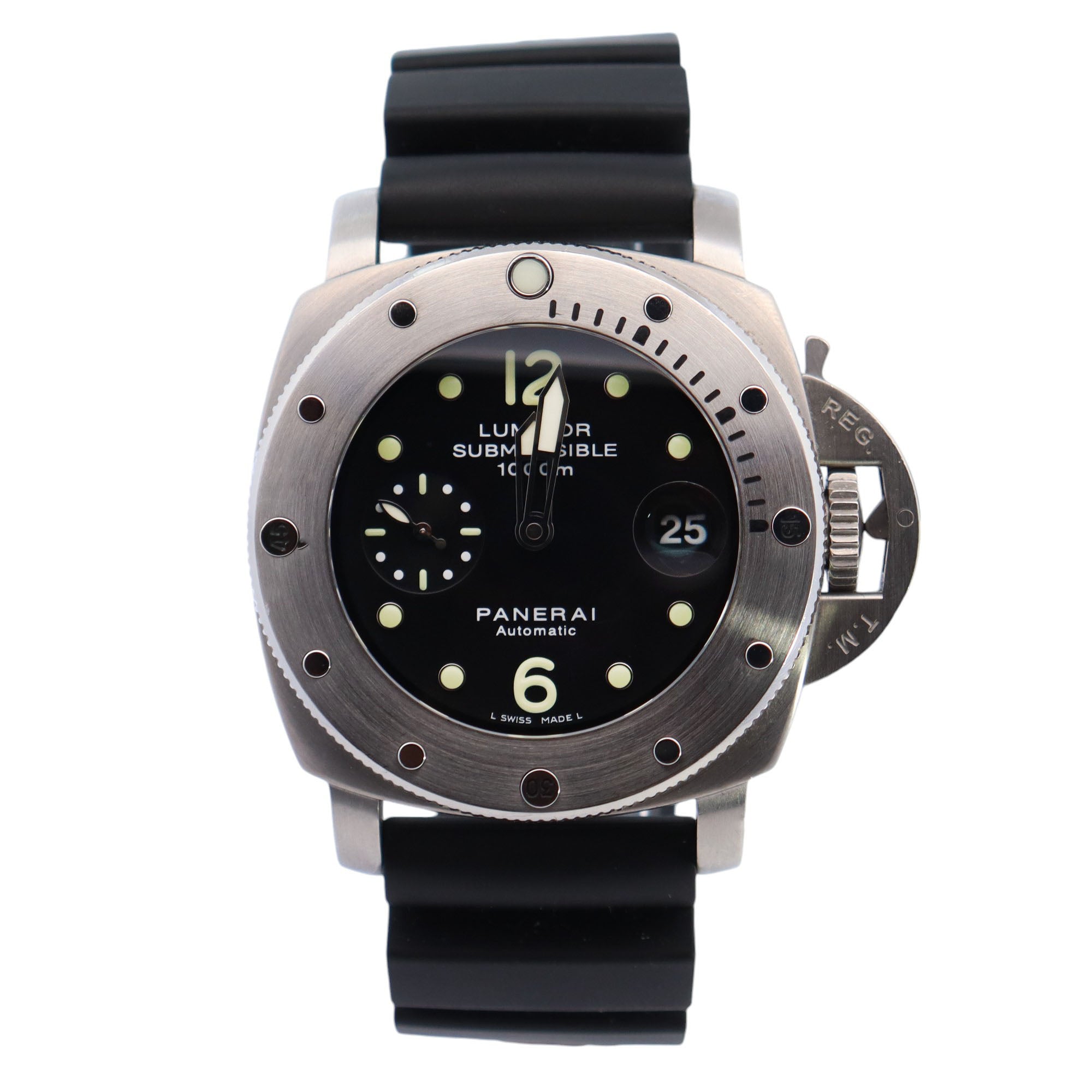 Panerai Luminor 44mm Black Dial Watch Ref# PAM01109 - Happy Jewelers Fine Jewelry Lifetime Warranty