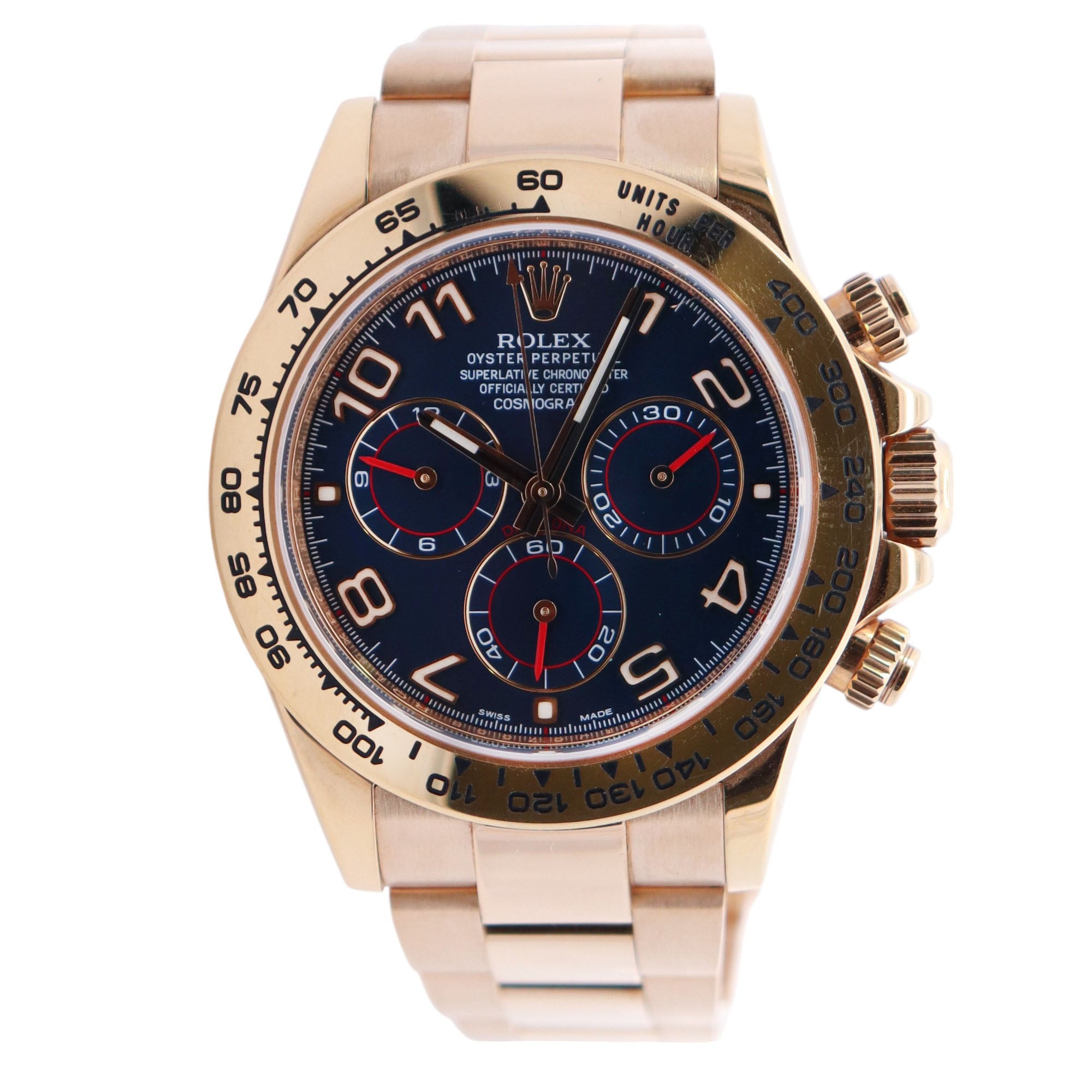 Rolex Daytona 40mm Blue Dial Watch Ref# 116508 - Happy Jewelers Fine Jewelry Lifetime Warranty