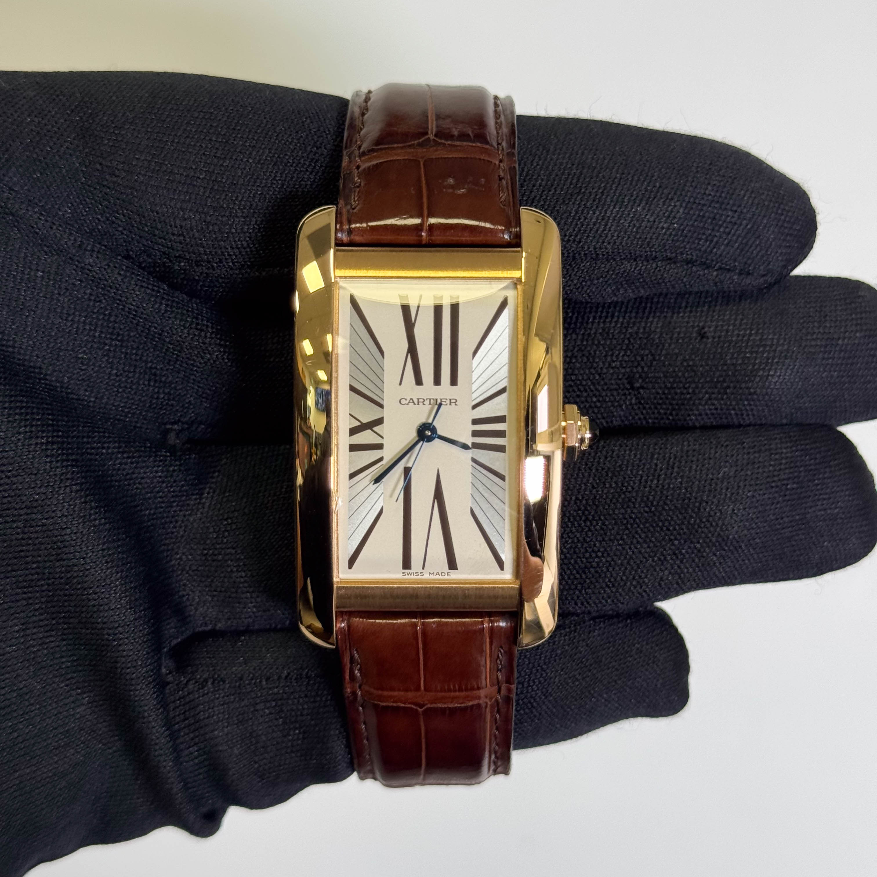 Cartier Tank 26.5mm Ivory Dial Watch Ref# W2607156