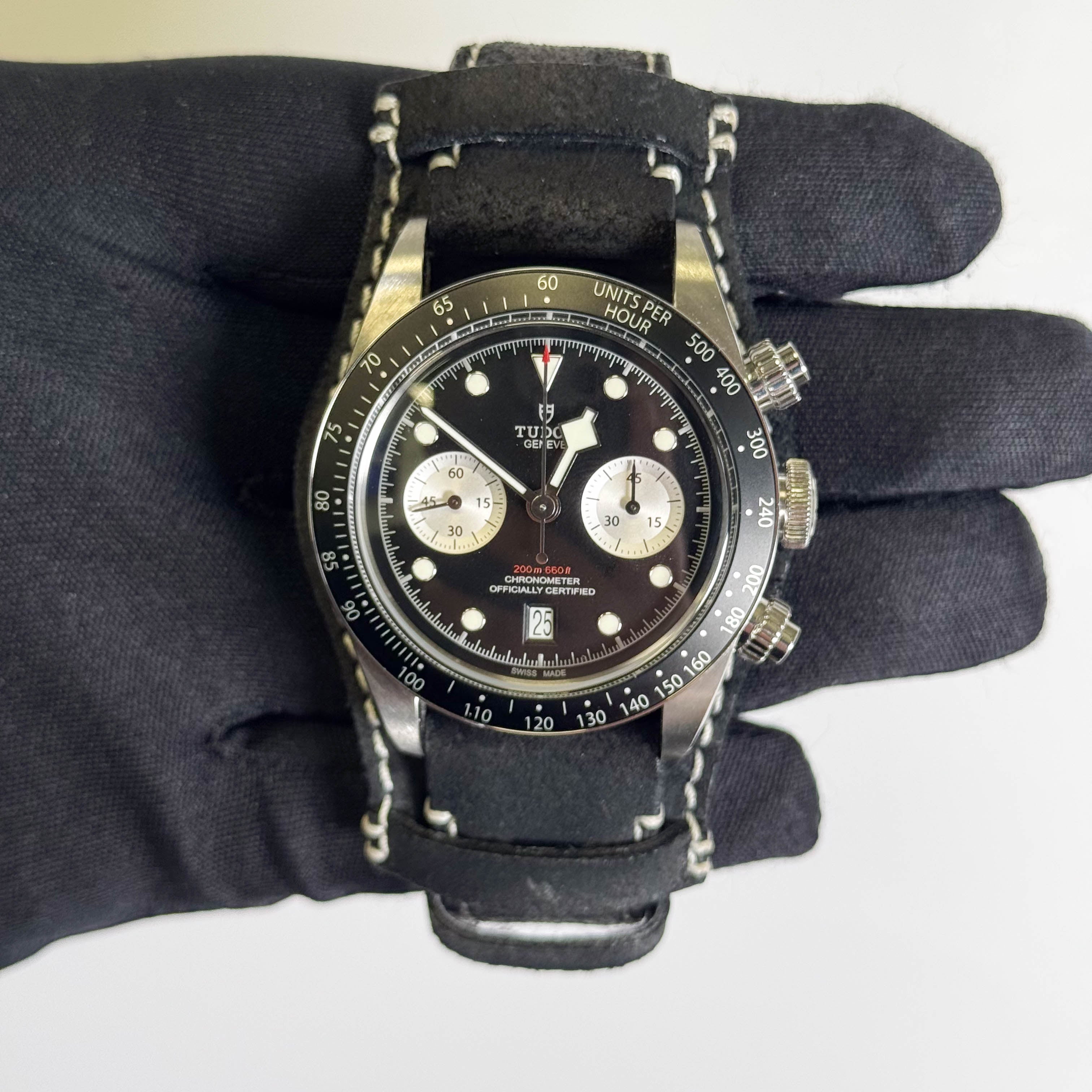 Tudor Black Bay Chrono 41mm Black Chronograph Dial Watch Ref# 79360N