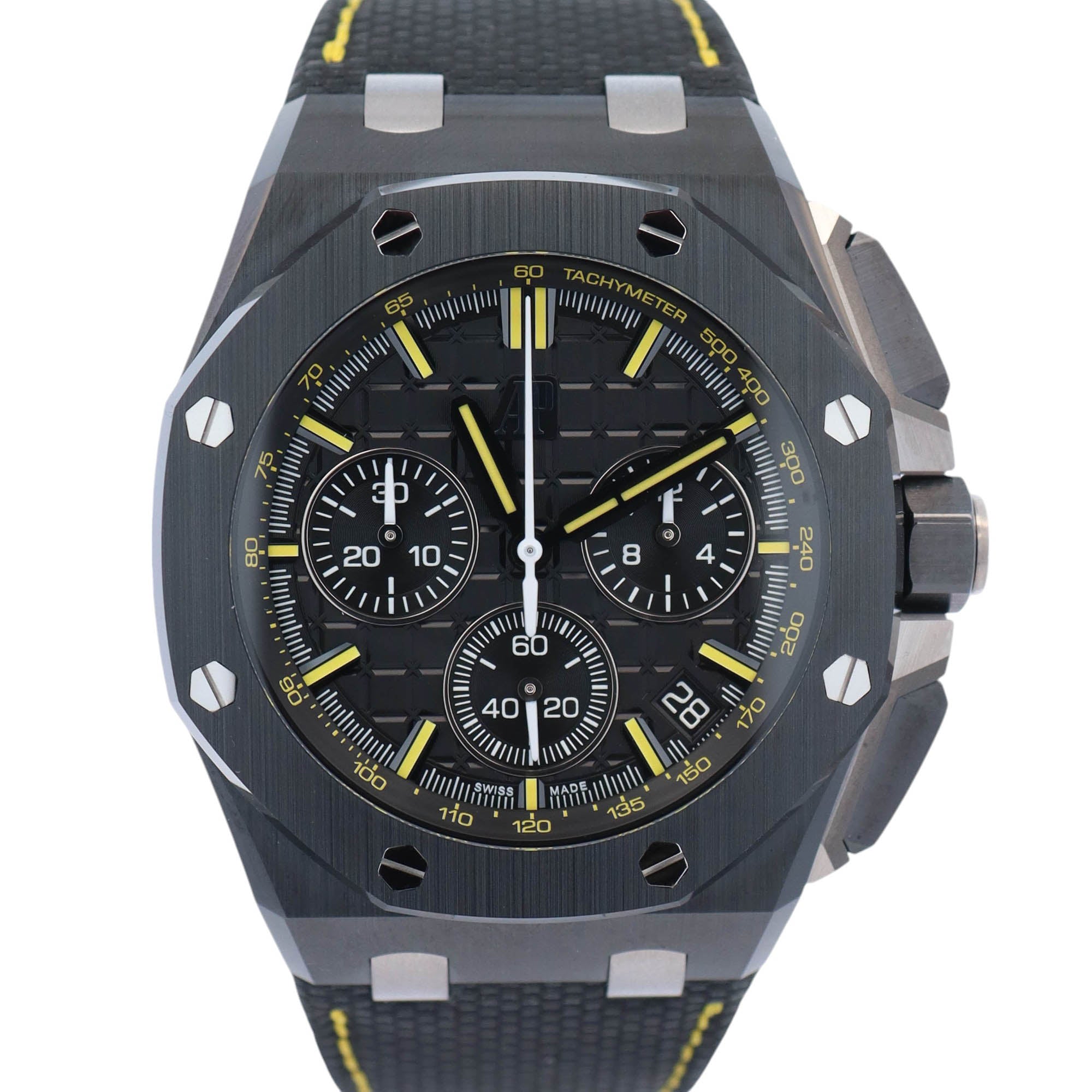 Audemars Piguet Royal Oak Offshore 43mm Black Dial Watch Ref# 26420CE.OO.A005VE.01 - Happy Jewelers Fine Jewelry Lifetime Warranty