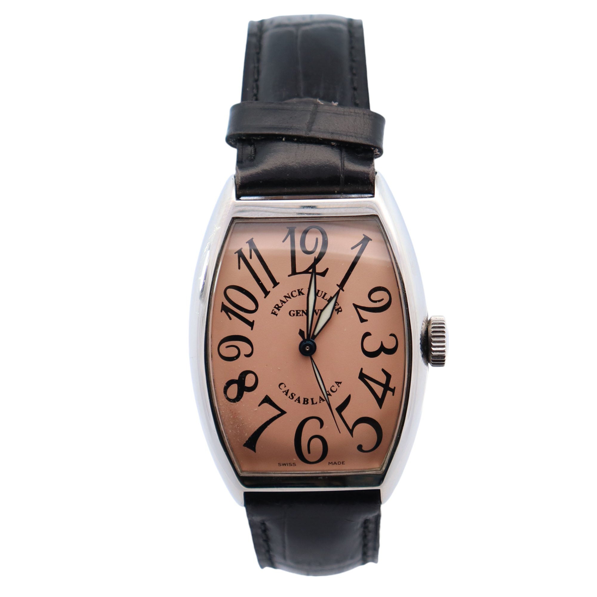 Franck Muller Casablanca 32mm Salmon Dial Watch Ref# 5850 - Happy Jewelers Fine Jewelry Lifetime Warranty