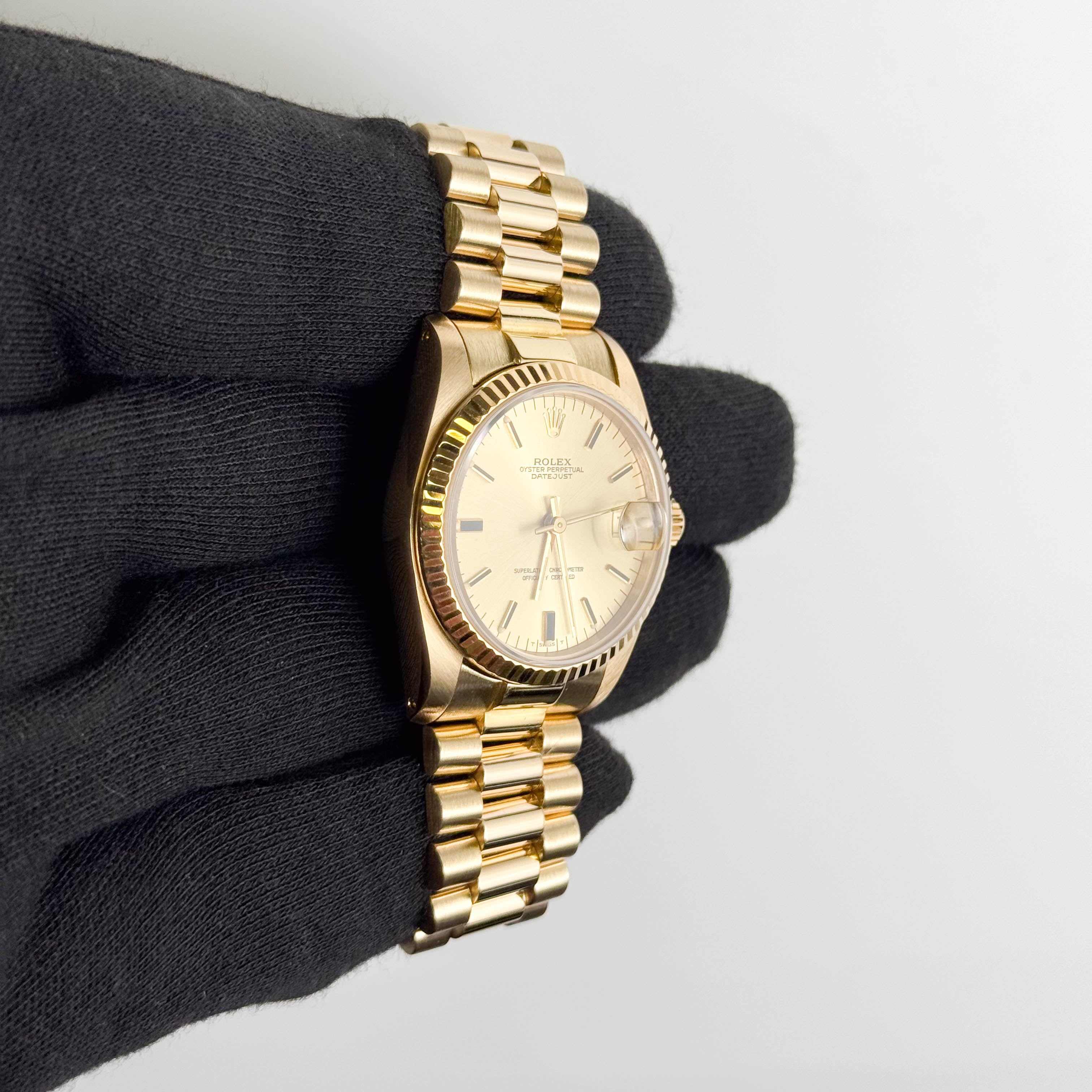 Rolex Datejust 31mm Champagne Dial Watch Ref# 68278