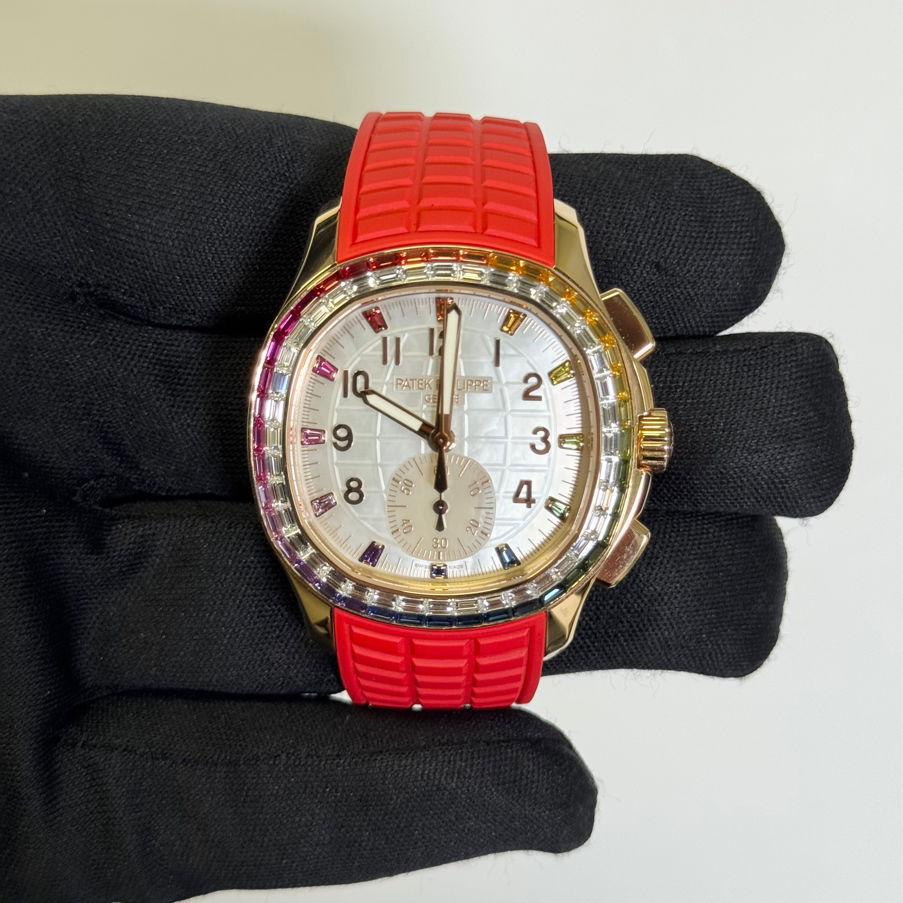 Patek Philippe Aquanaut 40mm Mother Of Pearl Dial Ref# 7968/300R-001