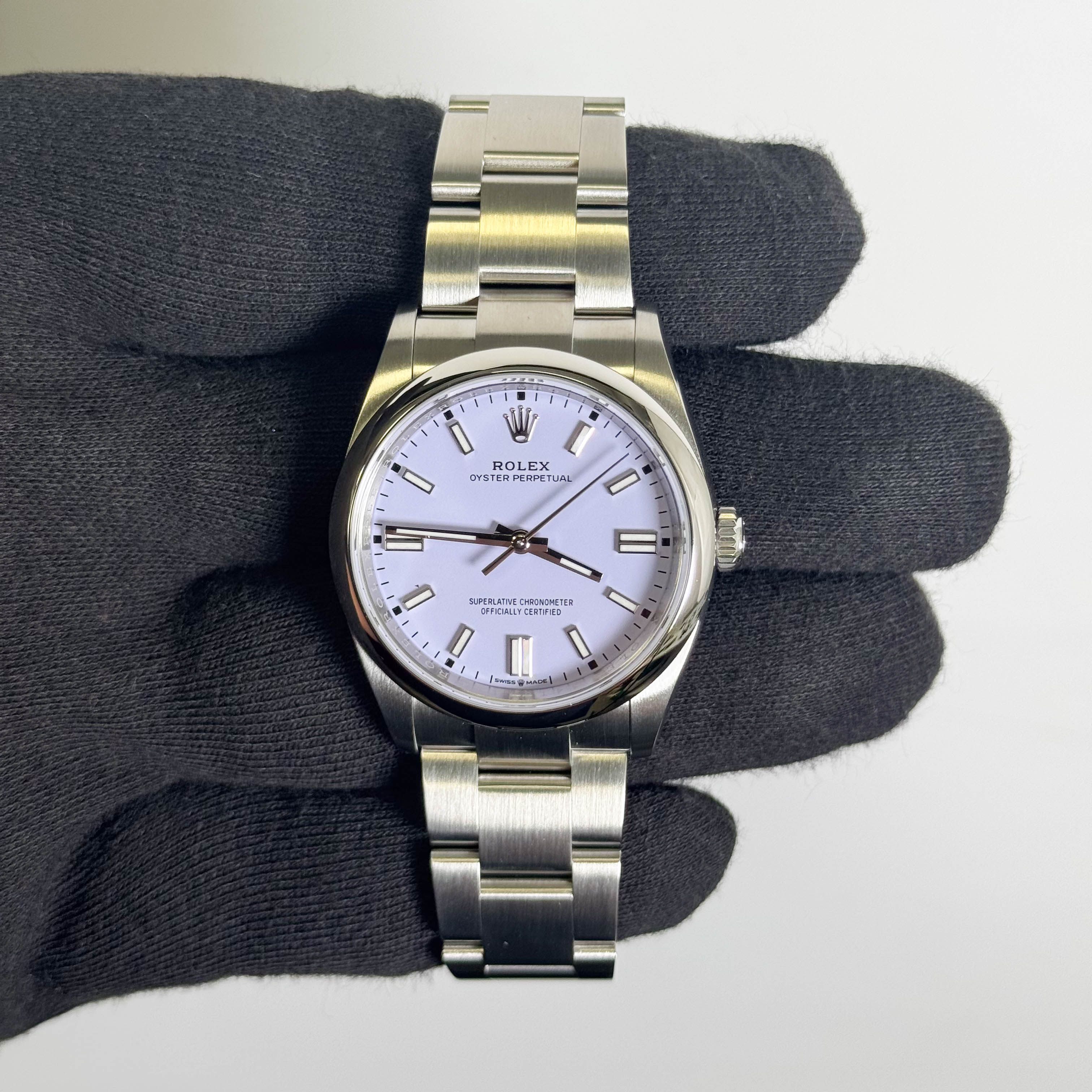 Rolex Oyster Perpetual 36mm Lilac Dial Watch Ref# 126000