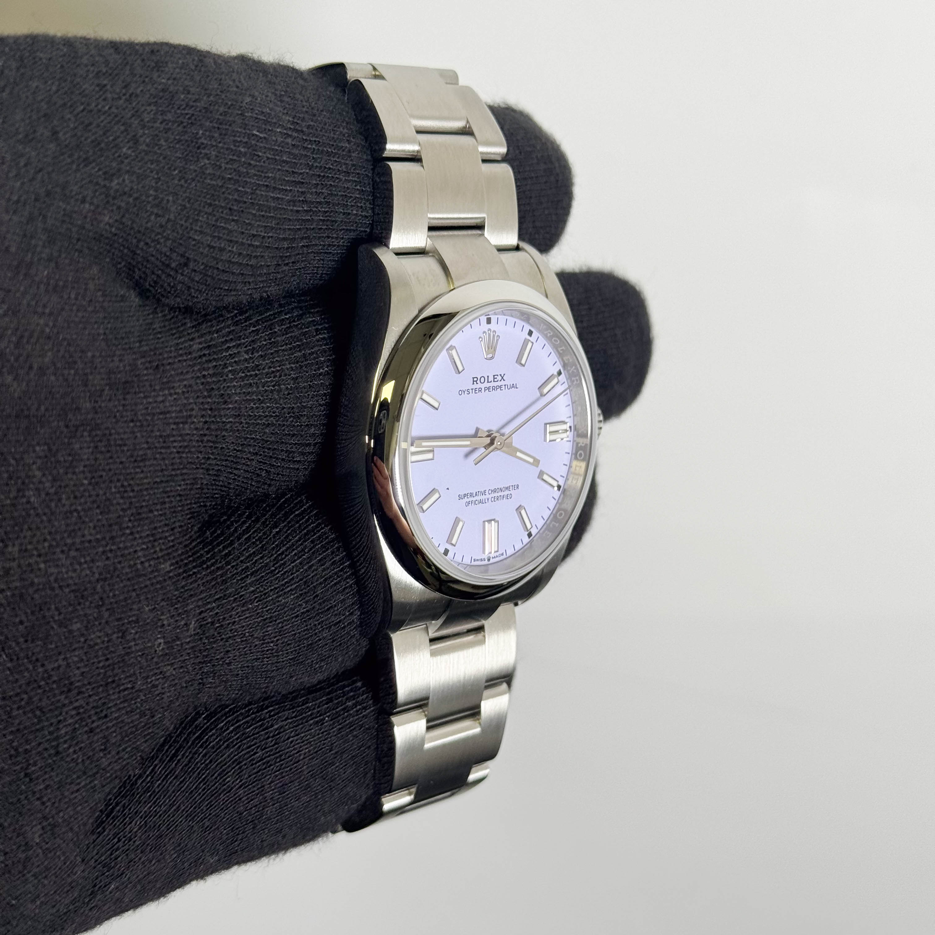 Rolex Oyster Perpetual 36mm Lilac Dial Watch Ref# 126000