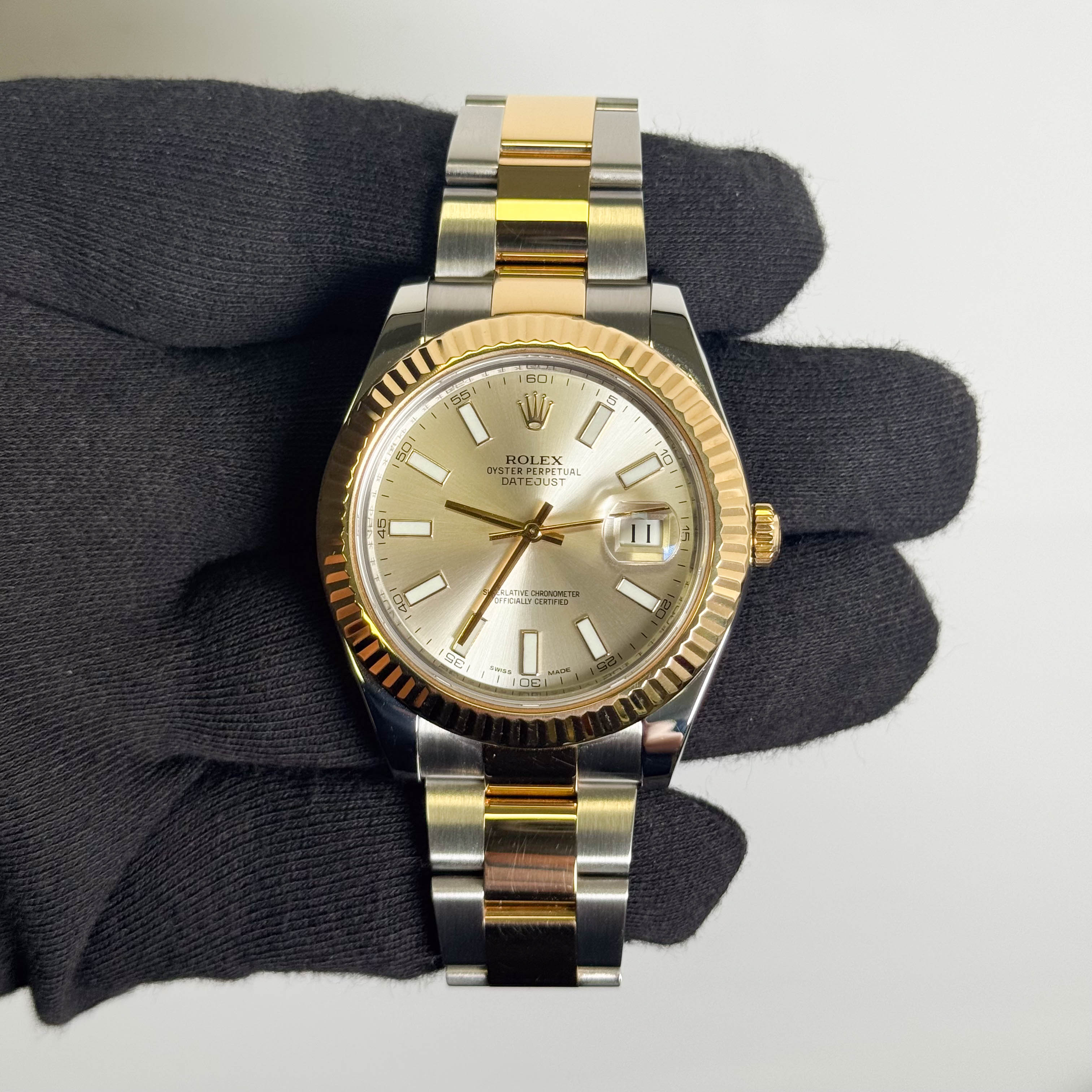 Rolex Datejust 41mm Ivory Dial Watch Ref# 116333