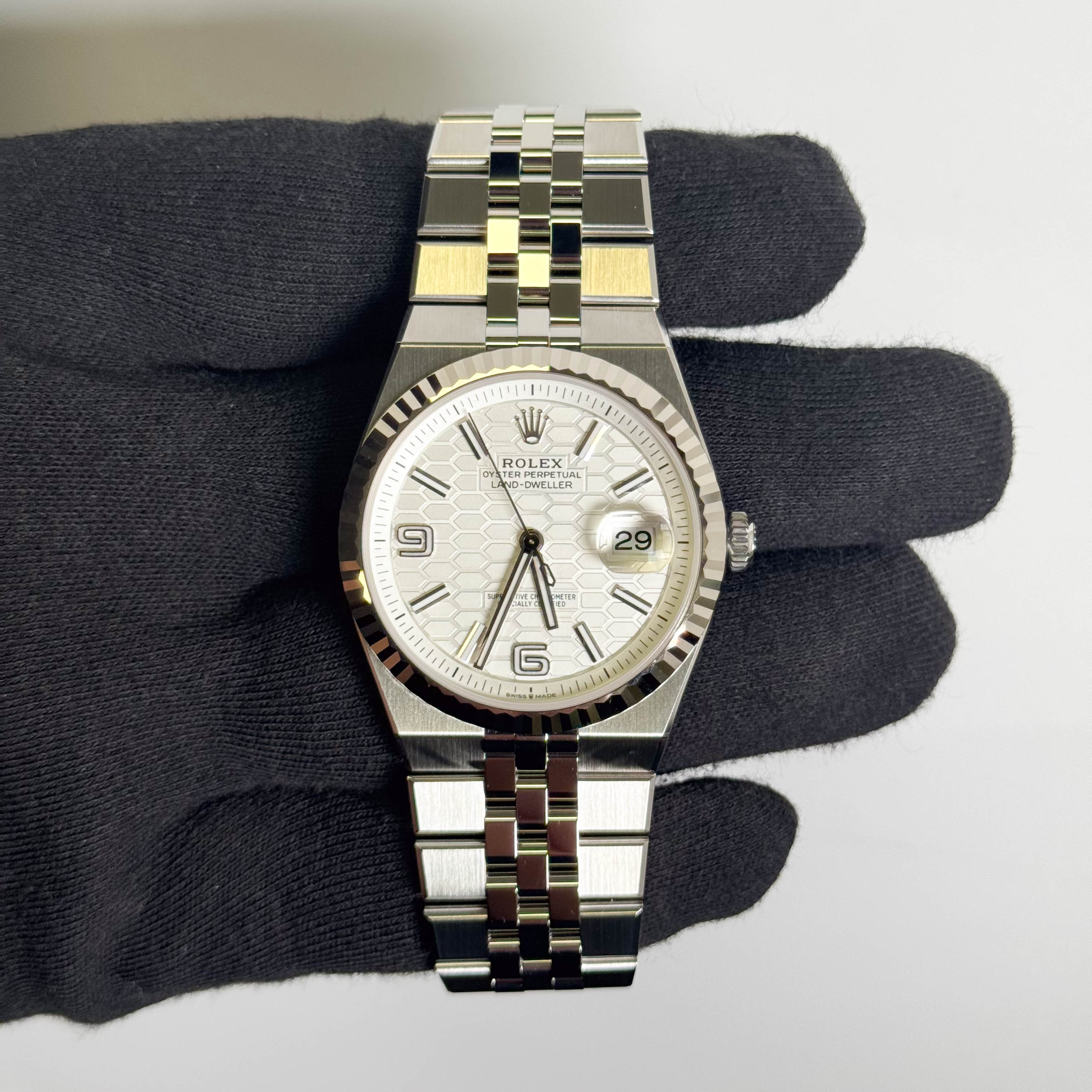 Rolex Land-Dweller 40mm White Dial Watch Ref # 127334