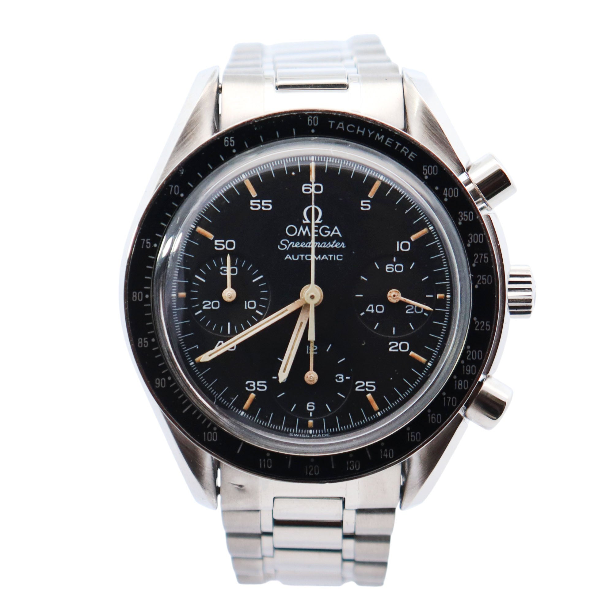 Omega Speedmaster 39mm Black Dial Watch Ref# 3510.50 - Happy Jewelers Fine Jewelry Lifetime Warranty