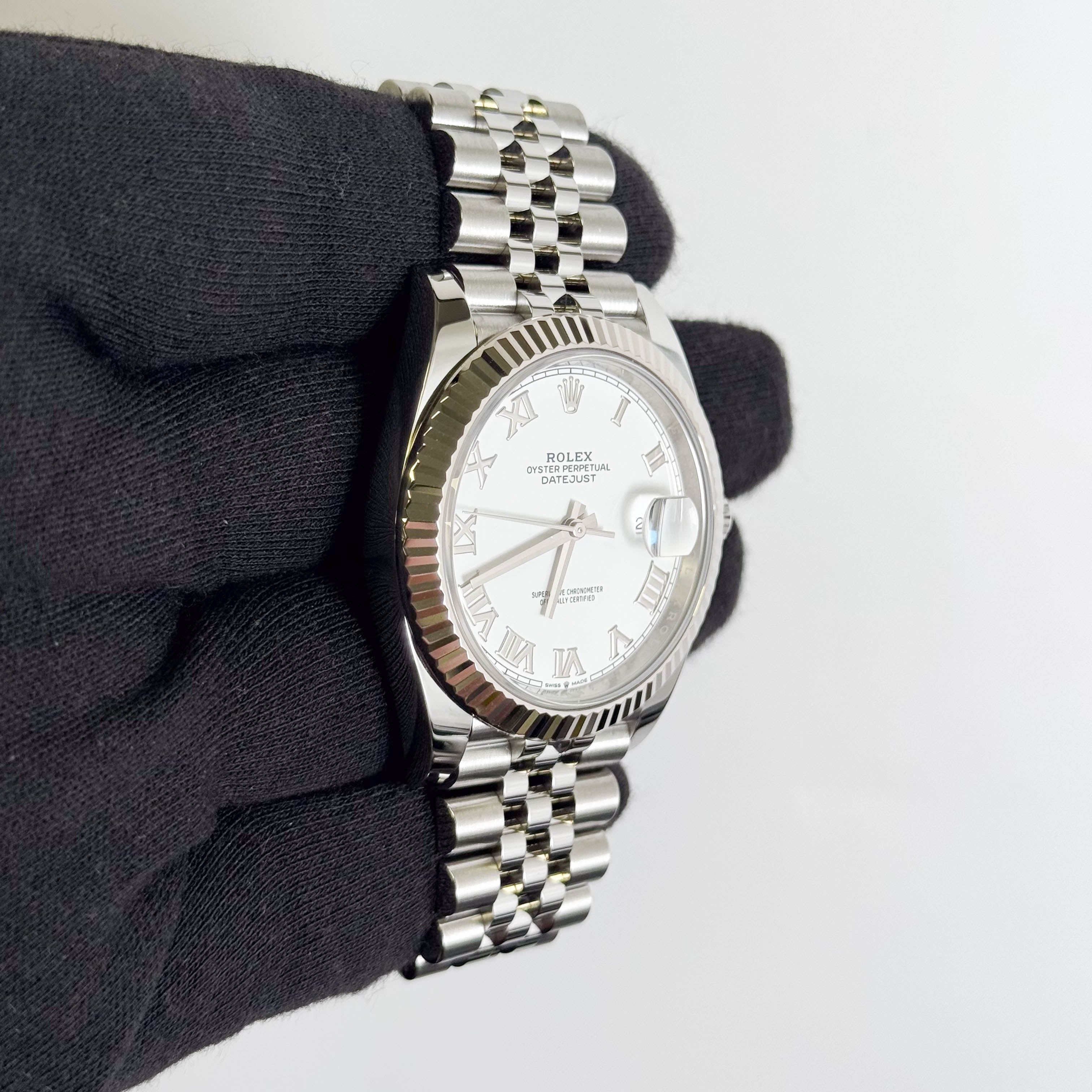 Rolex Datejust 41mm White Dial Watch Ref# 126334