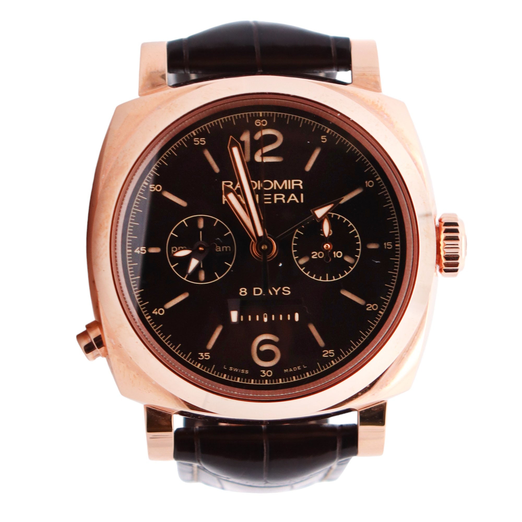 Panerai Radiomir 45mm Brown Dial Watch Ref# PAM00502 - Happy Jewelers Fine Jewelry Lifetime Warranty