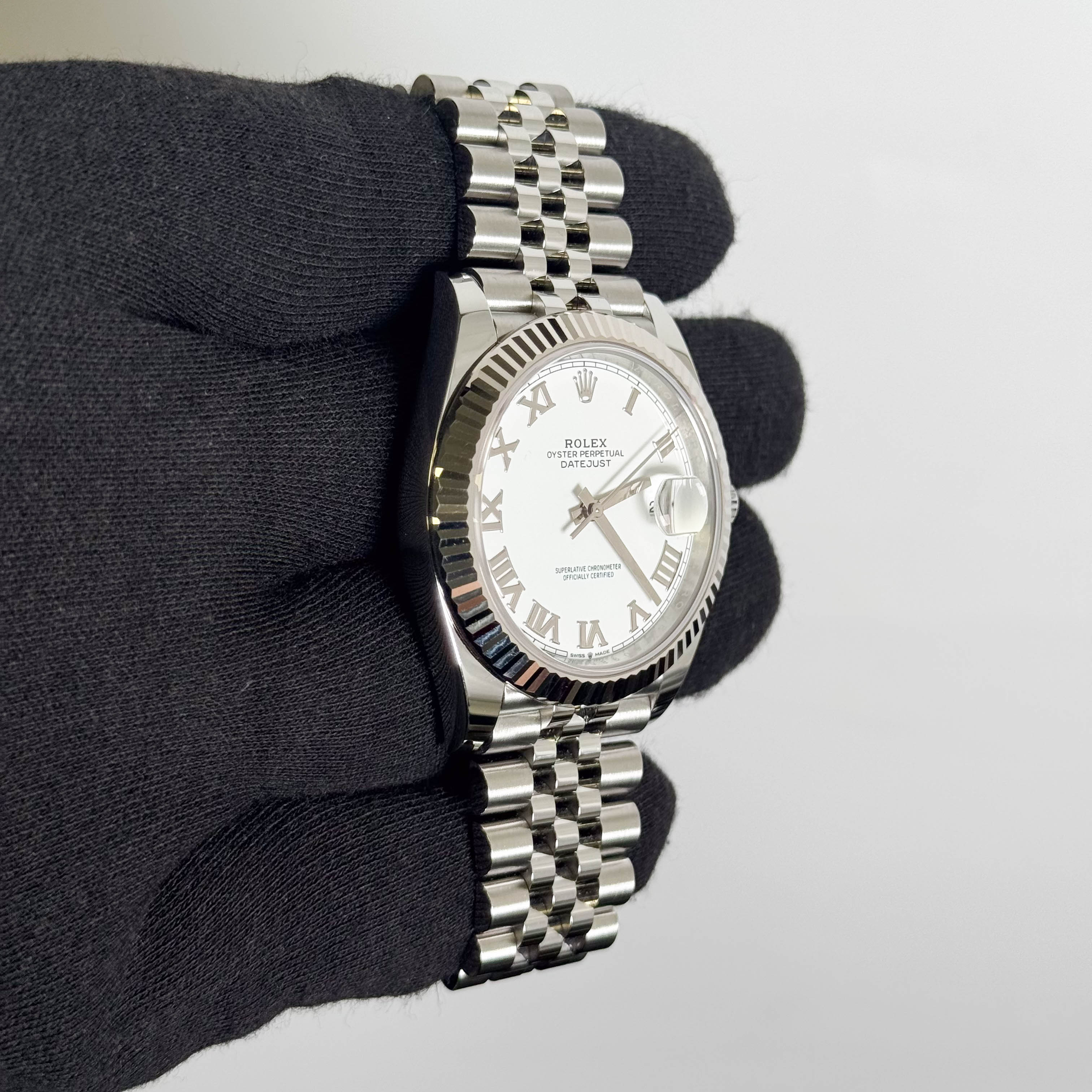 Rolex Datejust 41mm White Dial Watch Ref# 126334