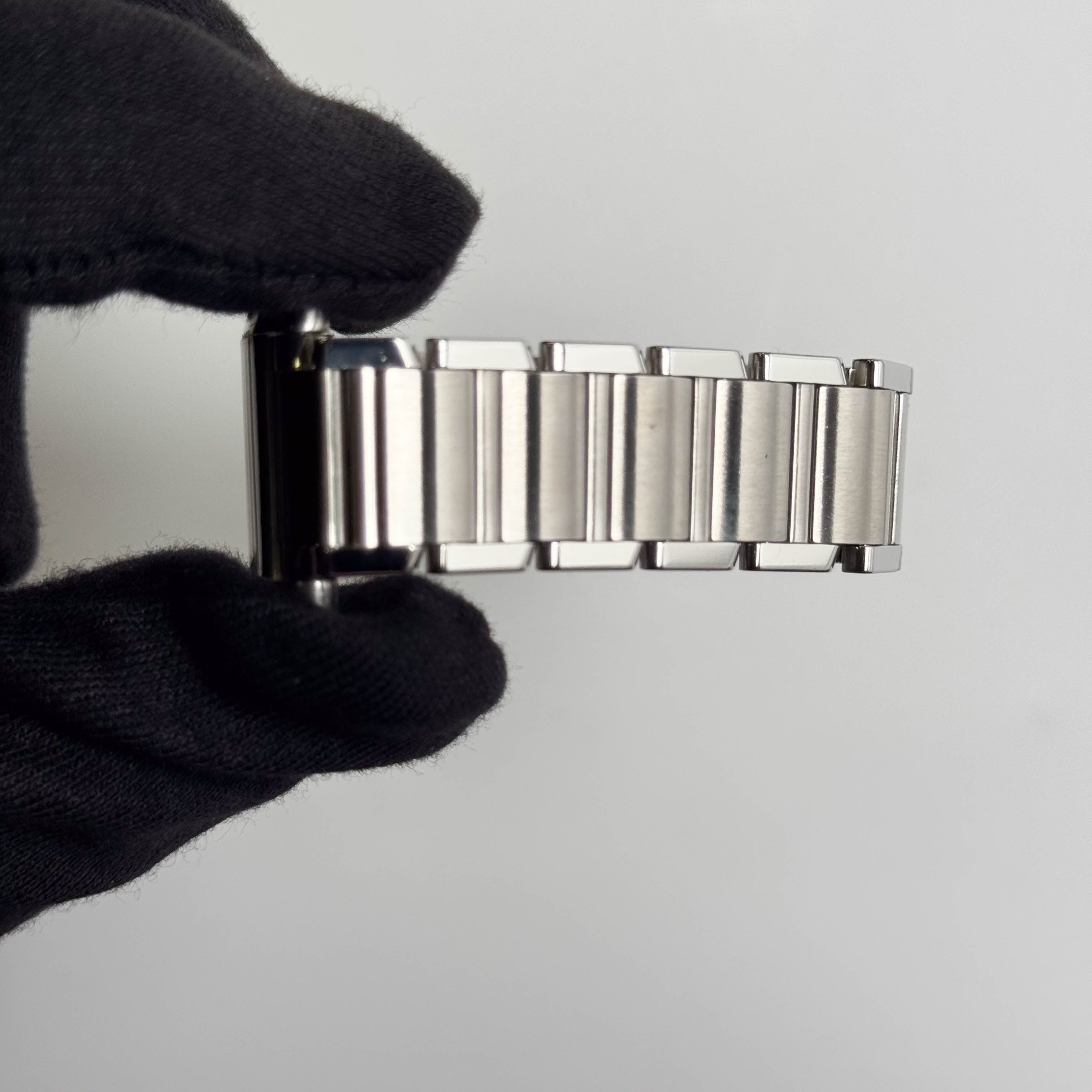 Cartier Tank Stainless Steel 25mm White/Ivory Dial Watch Ref# W51011Q3 - Happy Jewelers Fine Jewelry Lifetime Warranty