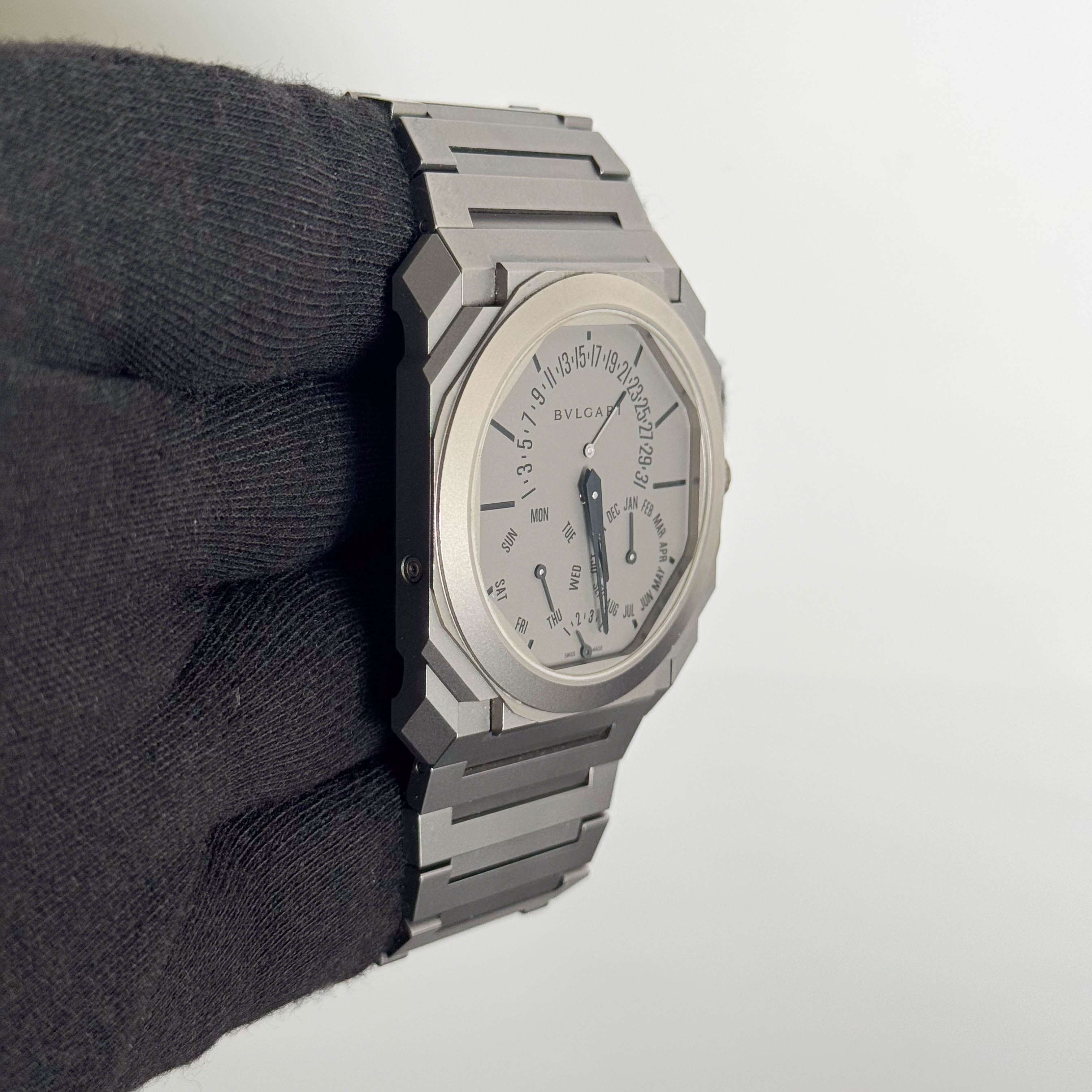 Bvlgari Octo Finissimo 40mm Grey Perpetual Calendar Dial Watch Ref: 103200