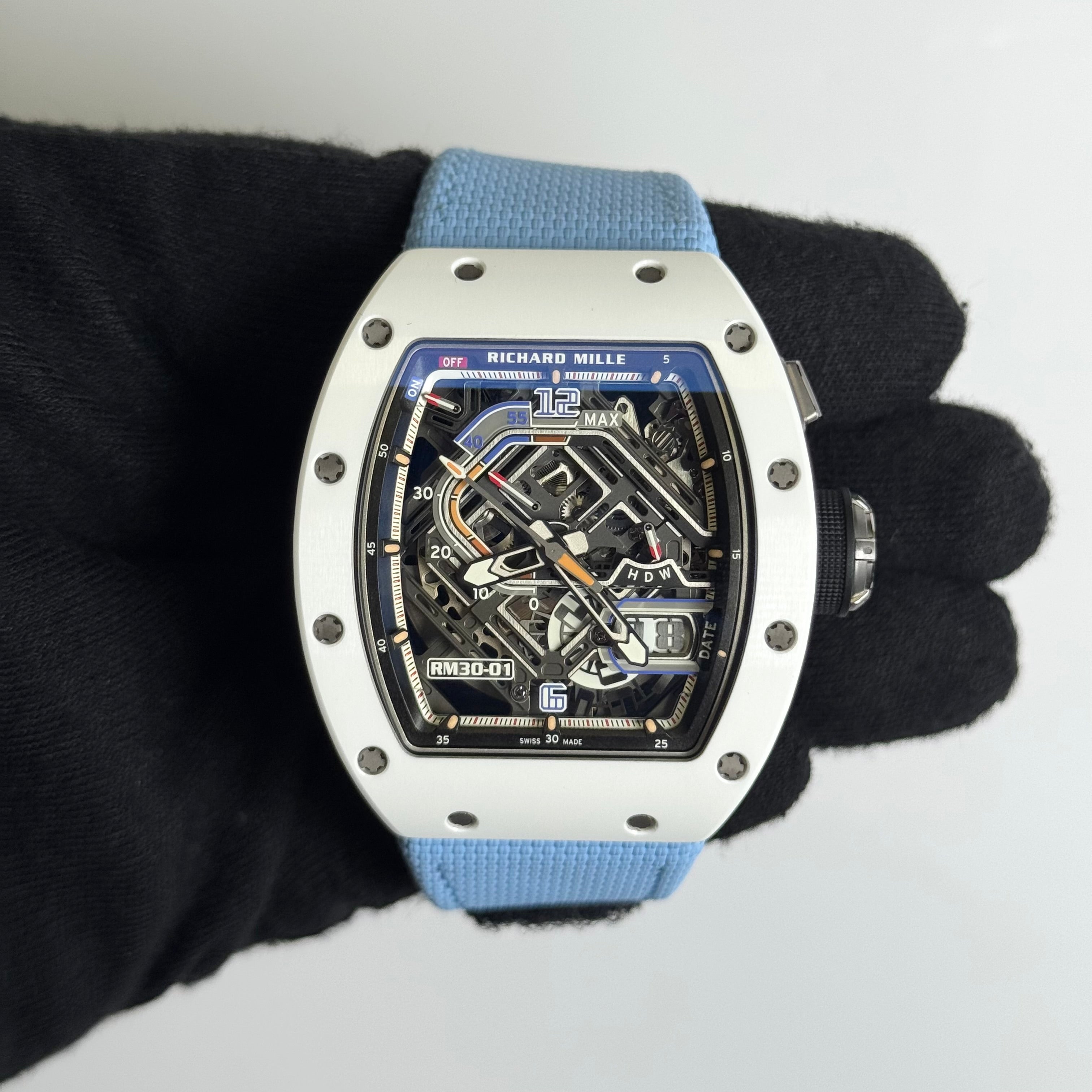 Richard Mille RM30-01 42mm x 50mm Skeleton Dial Watch Ref# RM30-01 TI ATZ - Happy Jewelers Fine Jewelry Lifetime Warranty