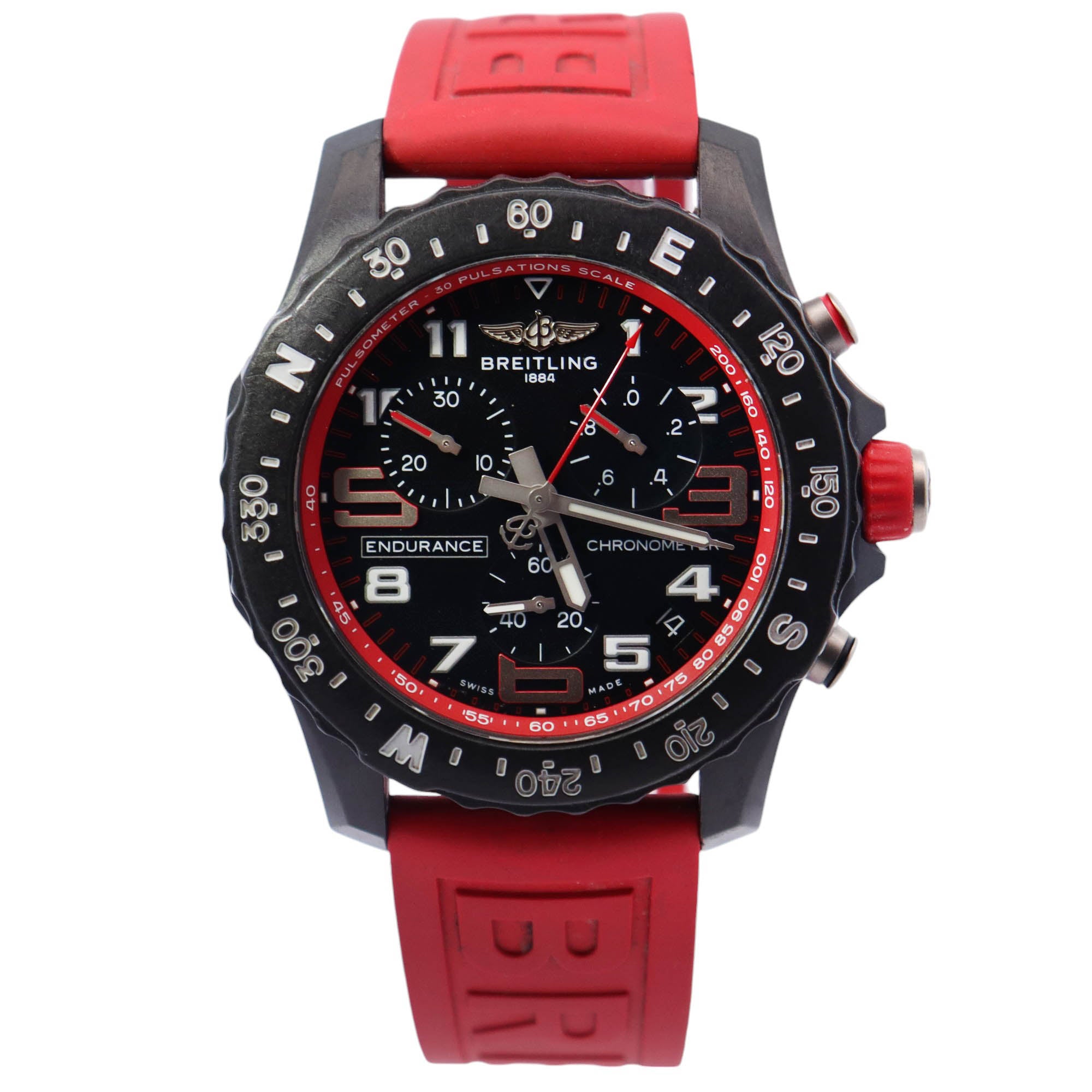 Breitling Endurance 44mm Black Dial Watch Ref# X82310 - Happy Jewelers Fine Jewelry Lifetime Warranty