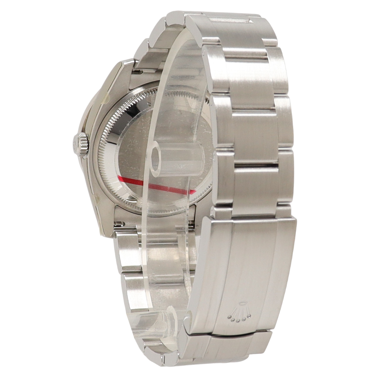 Rolex Air King Stainless Steel 34mm White MOP Diamond Dial Watch Reference#: 114200 - Happy Jewelers Fine Jewelry Lifetime Warranty