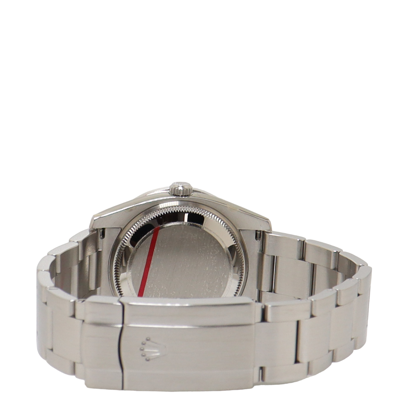 Rolex Air King Stainless Steel 34mm White MOP Diamond Dial Watch Reference#: 114200 - Happy Jewelers Fine Jewelry Lifetime Warranty