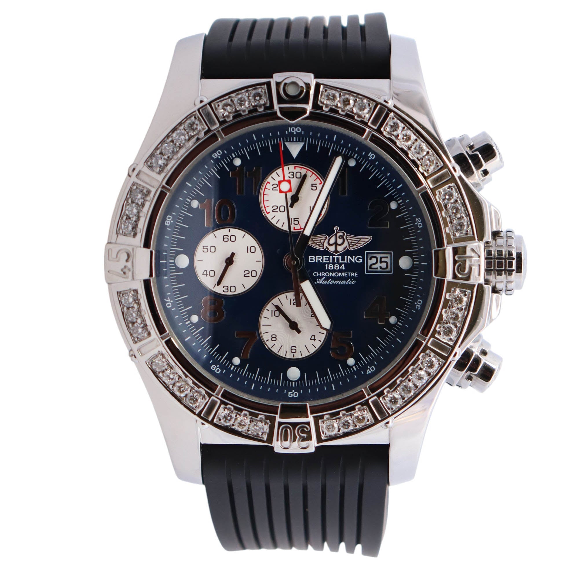 Breitling Super Avenger 48mm Blue Dial Watch Ref# A13370 - Happy Jewelers Fine Jewelry Lifetime Warranty