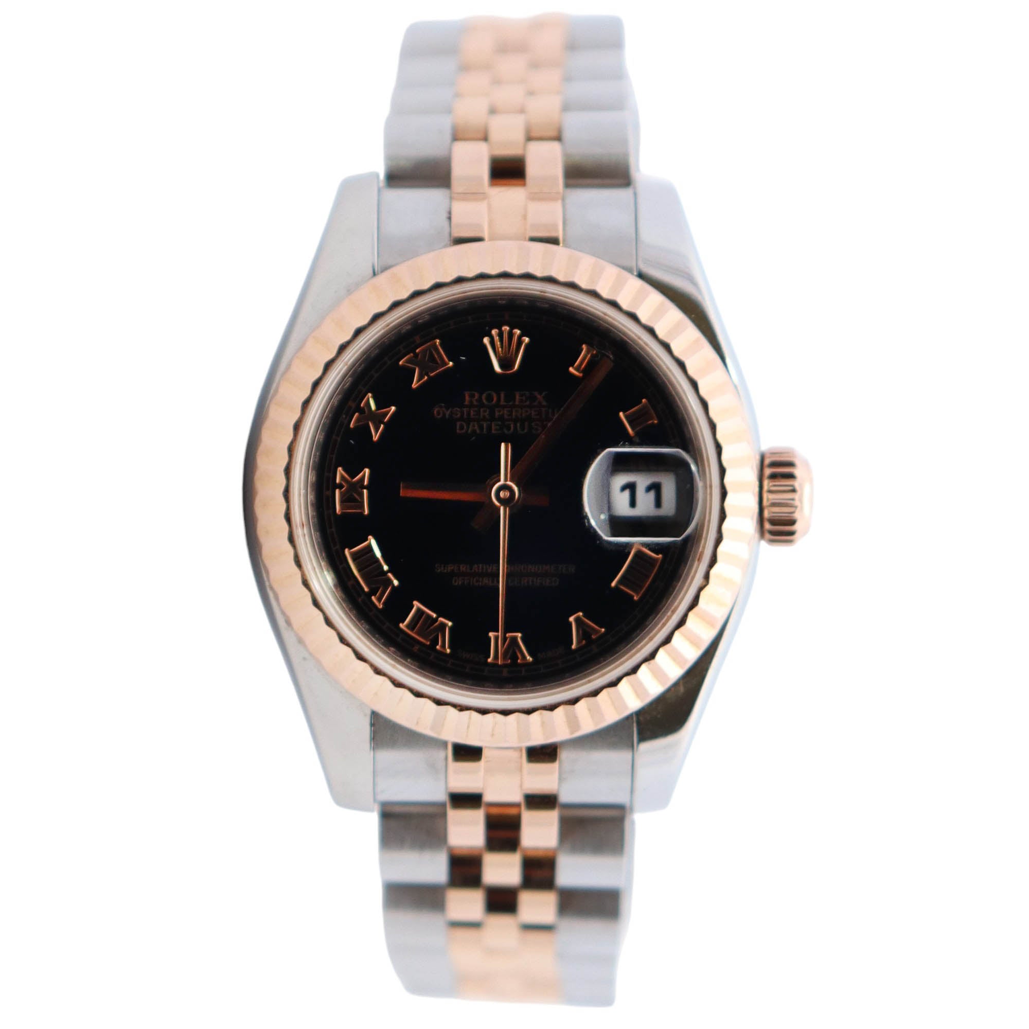 Rolex Datejust 26mm Black Dial Watch Ref# 179171 - Happy Jewelers Fine Jewelry Lifetime Warranty