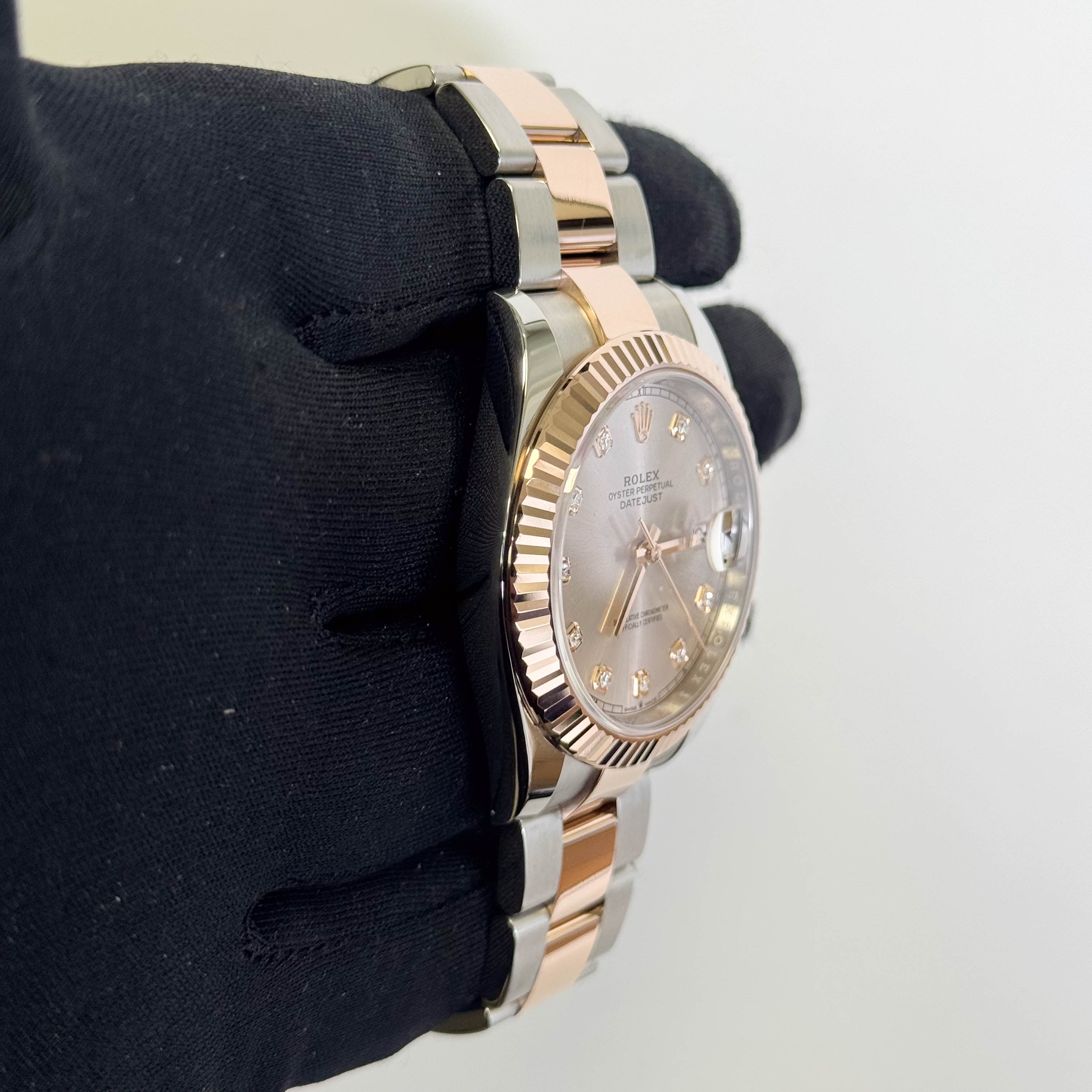 Rolex Datejust 41mm Sundust Pink Dial Watch Ref# 126331 - Happy Jewelers Fine Jewelry Lifetime Warranty