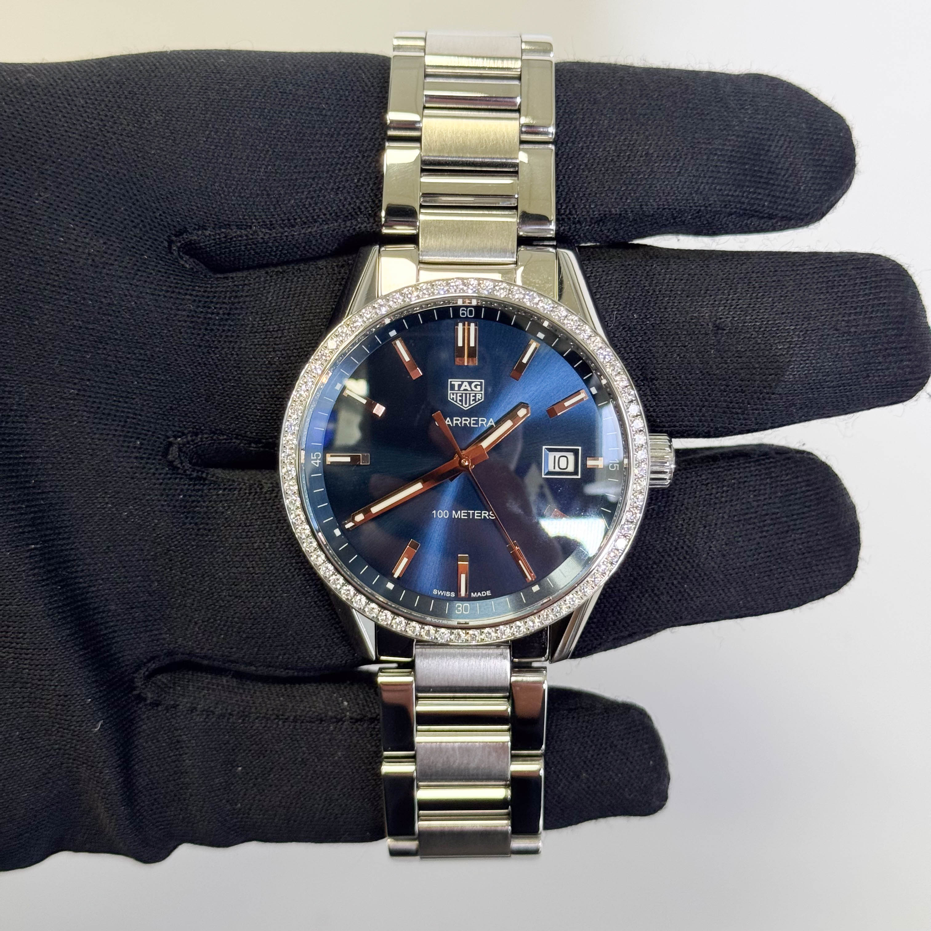 Tag Heuer Carrera 40mm Blue Dial Watch Ref# WAR114.BA0601