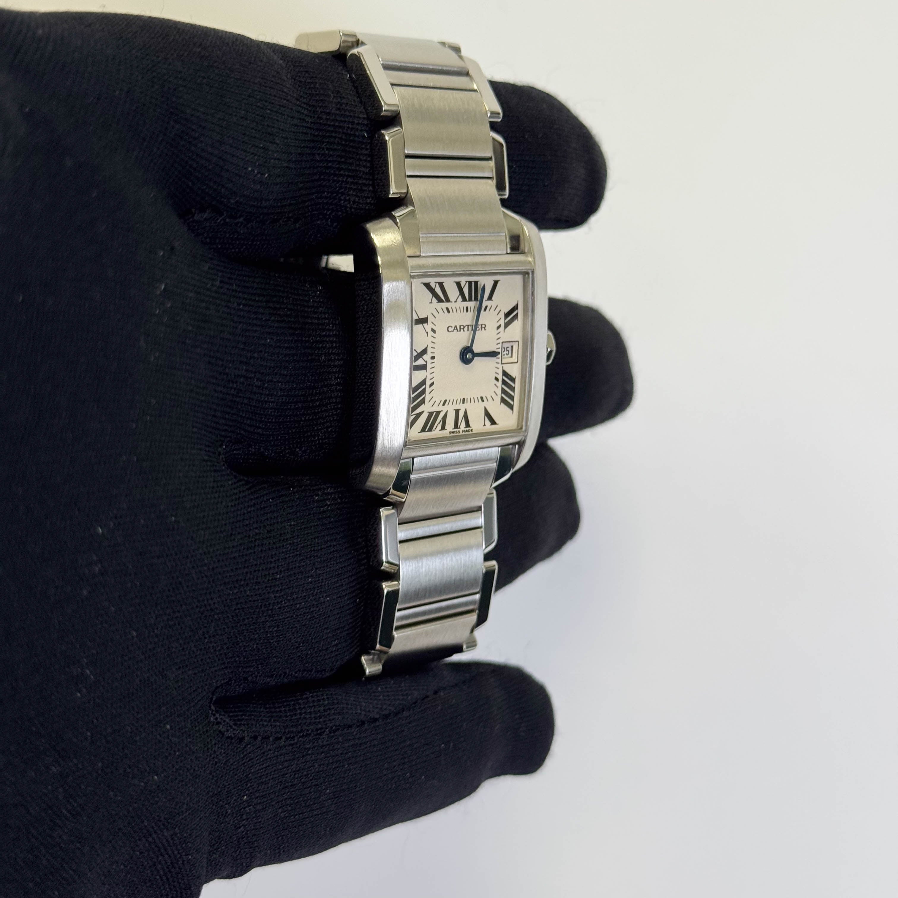Cartier Tank 25mm White Dial Watch Ref# W51011Q3