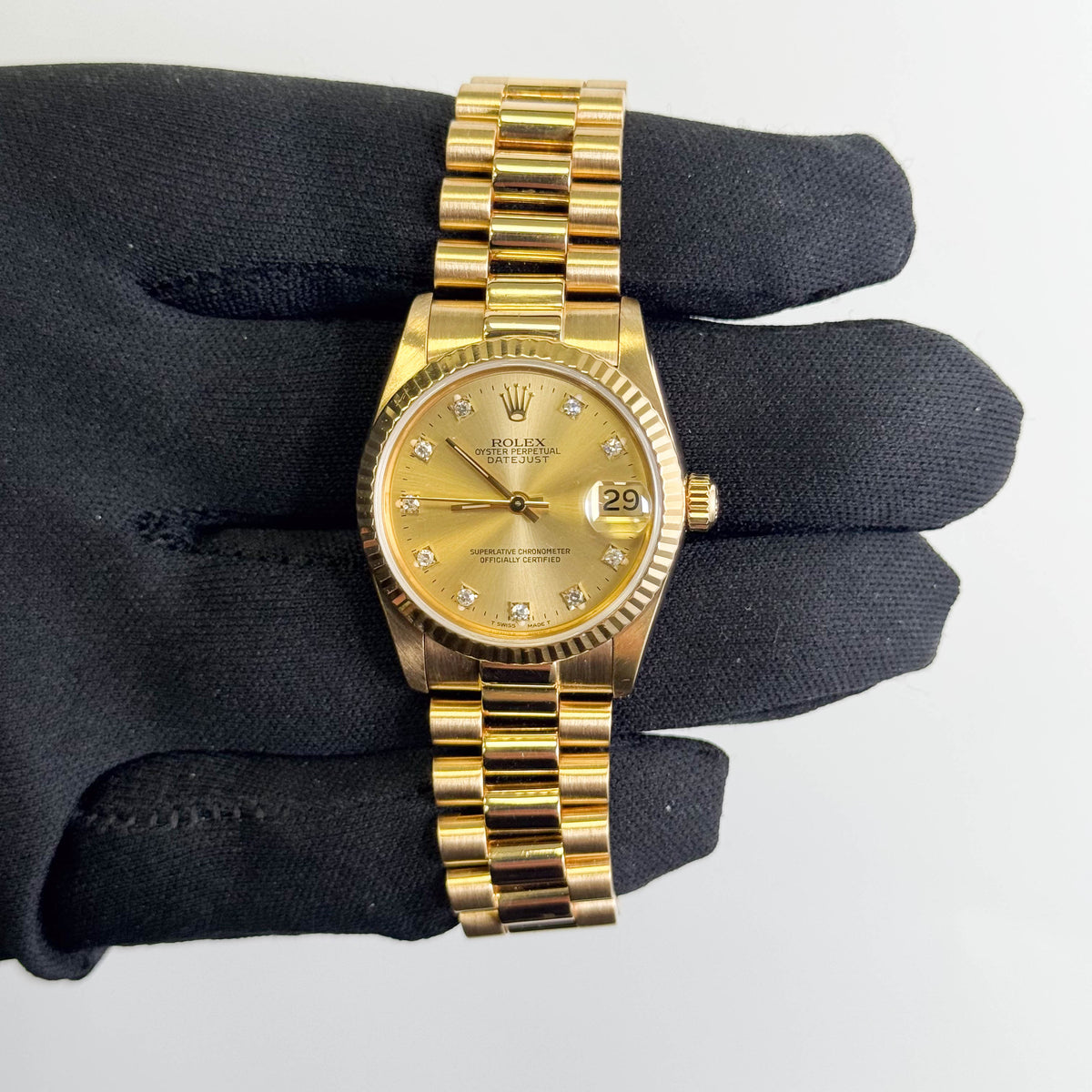 Rolex Datejust 31mm Champagne Dial Watch Ref# 68278