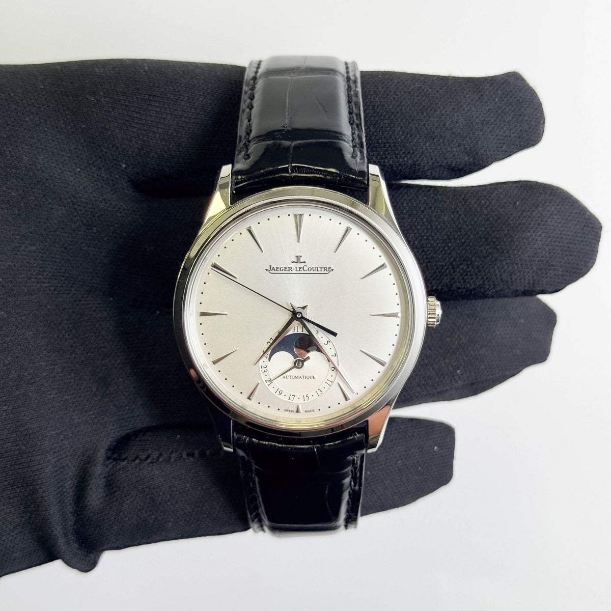 Jaeger LeCoultre Master Ultra Thin 39mm Silver Dial Watch Ref# Q1368430