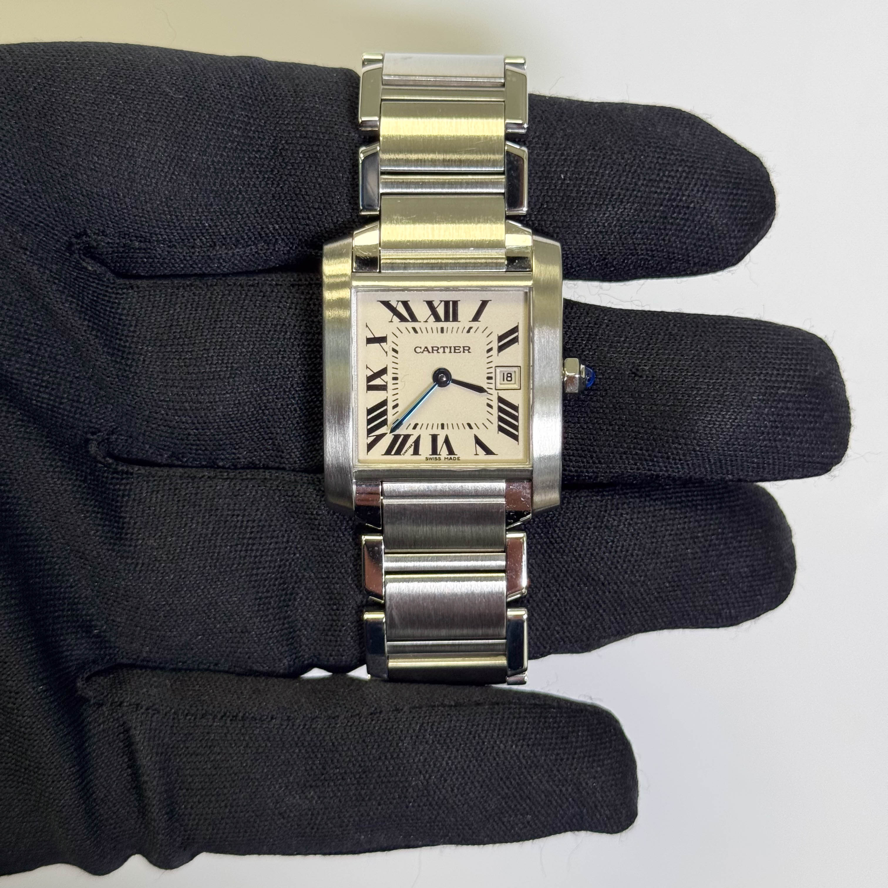 Cartier Tank 25mm White Dial Watch Ref# W51011Q3