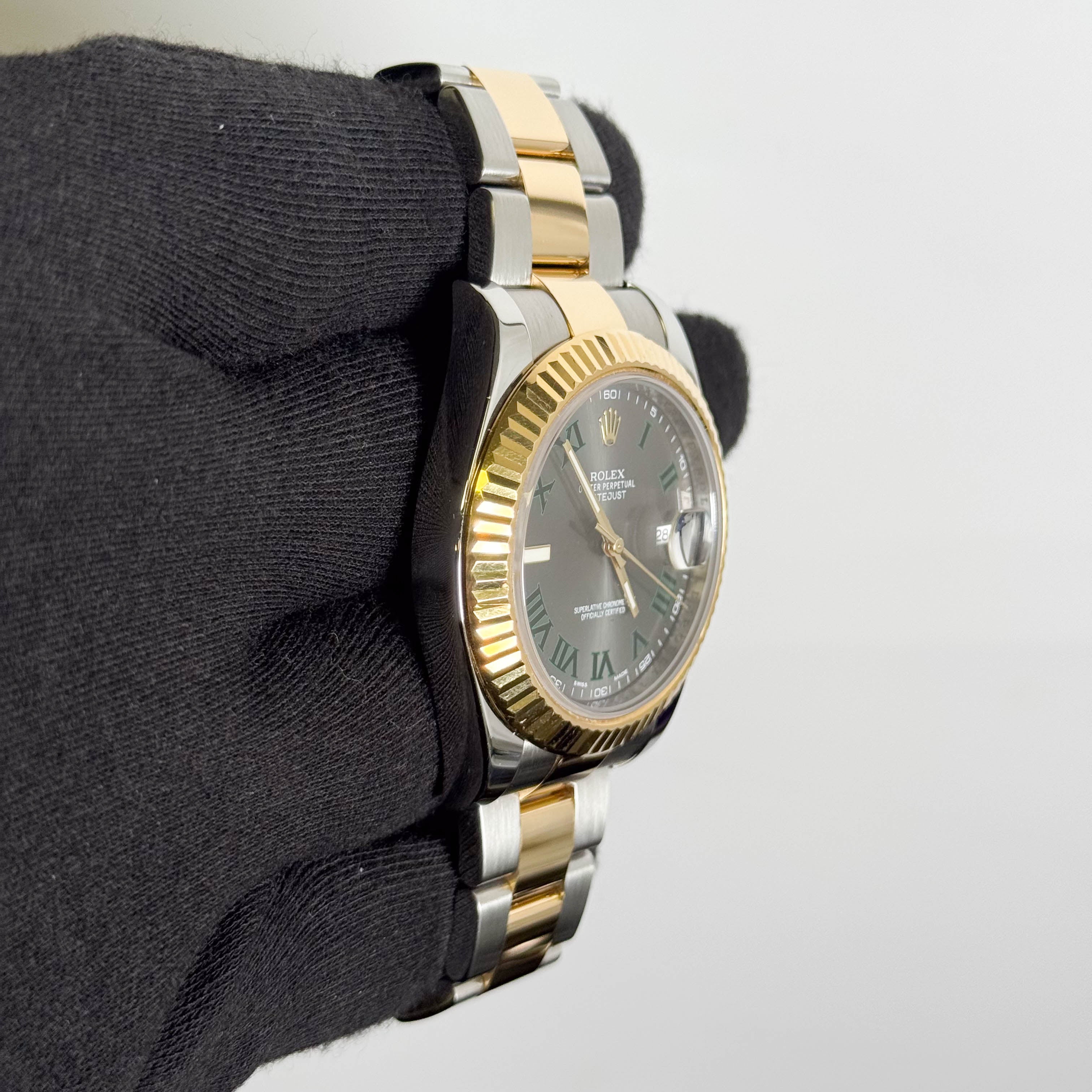 Rolex Datejust 41mm Wimbledon Dial Watch Ref# 116333