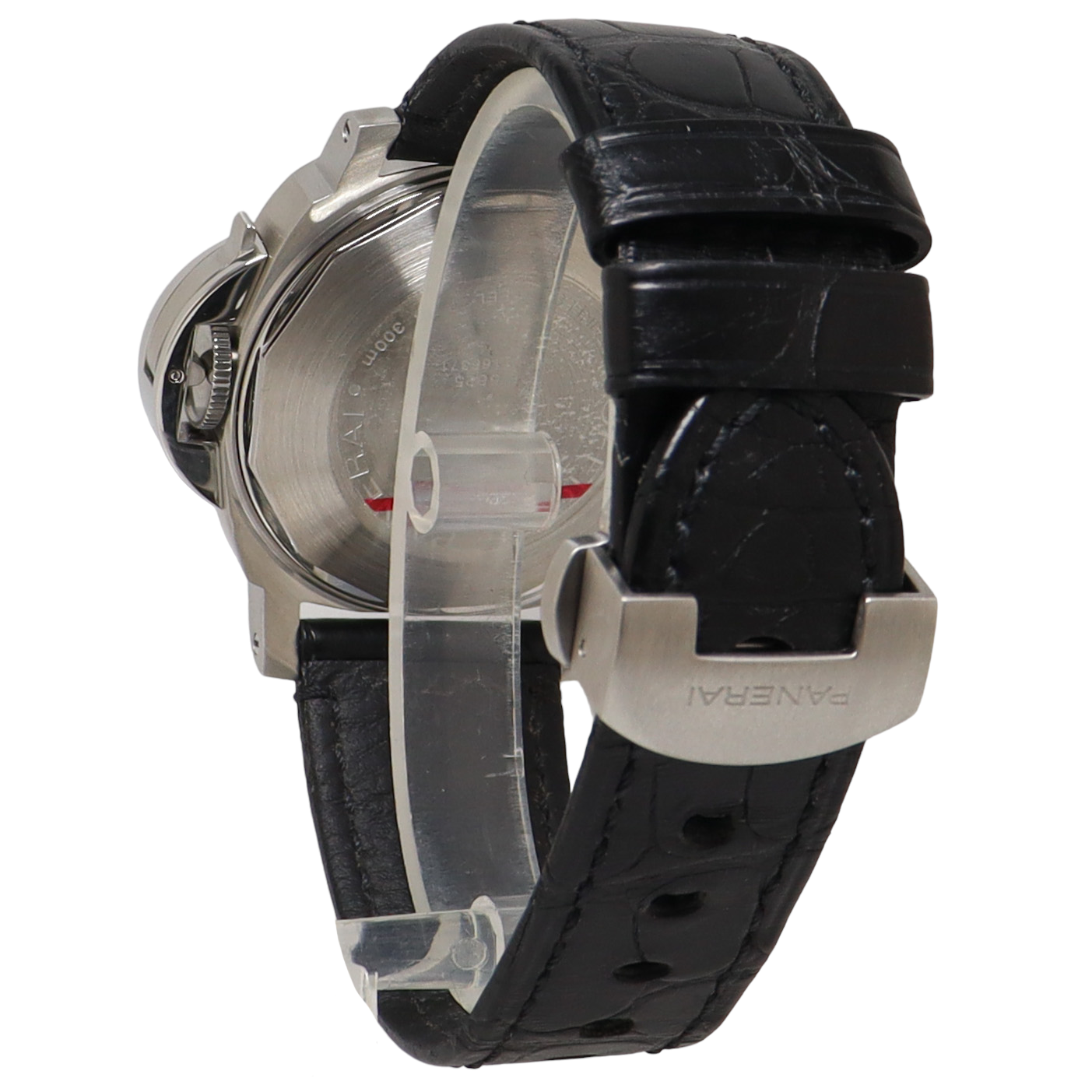Panerai Luminor Marina Stainless Steel 42mm White Roman Dial Watch Reference#: PAM00523 - Happy Jewelers Fine Jewelry Lifetime Warranty