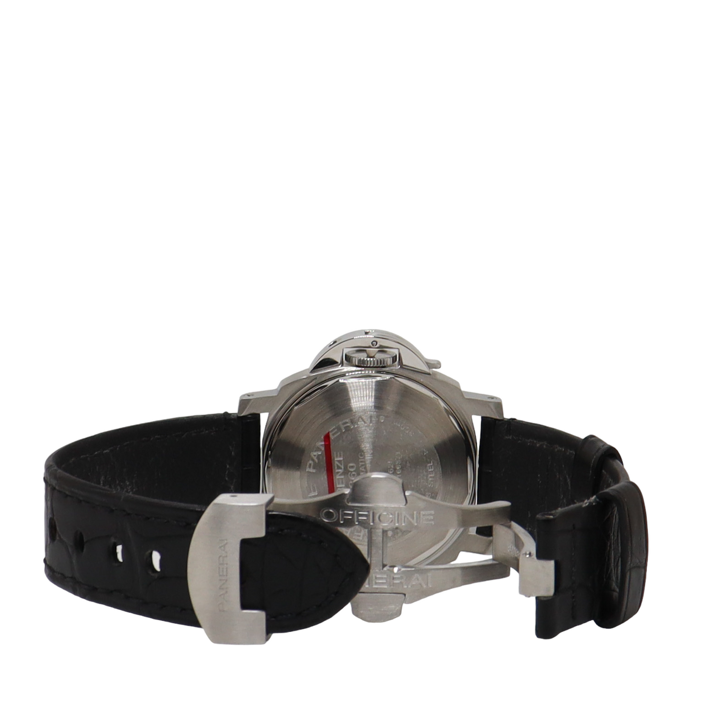 Panerai Luminor Marina Stainless Steel 42mm White Roman Dial Watch Reference#: PAM00523 - Happy Jewelers Fine Jewelry Lifetime Warranty