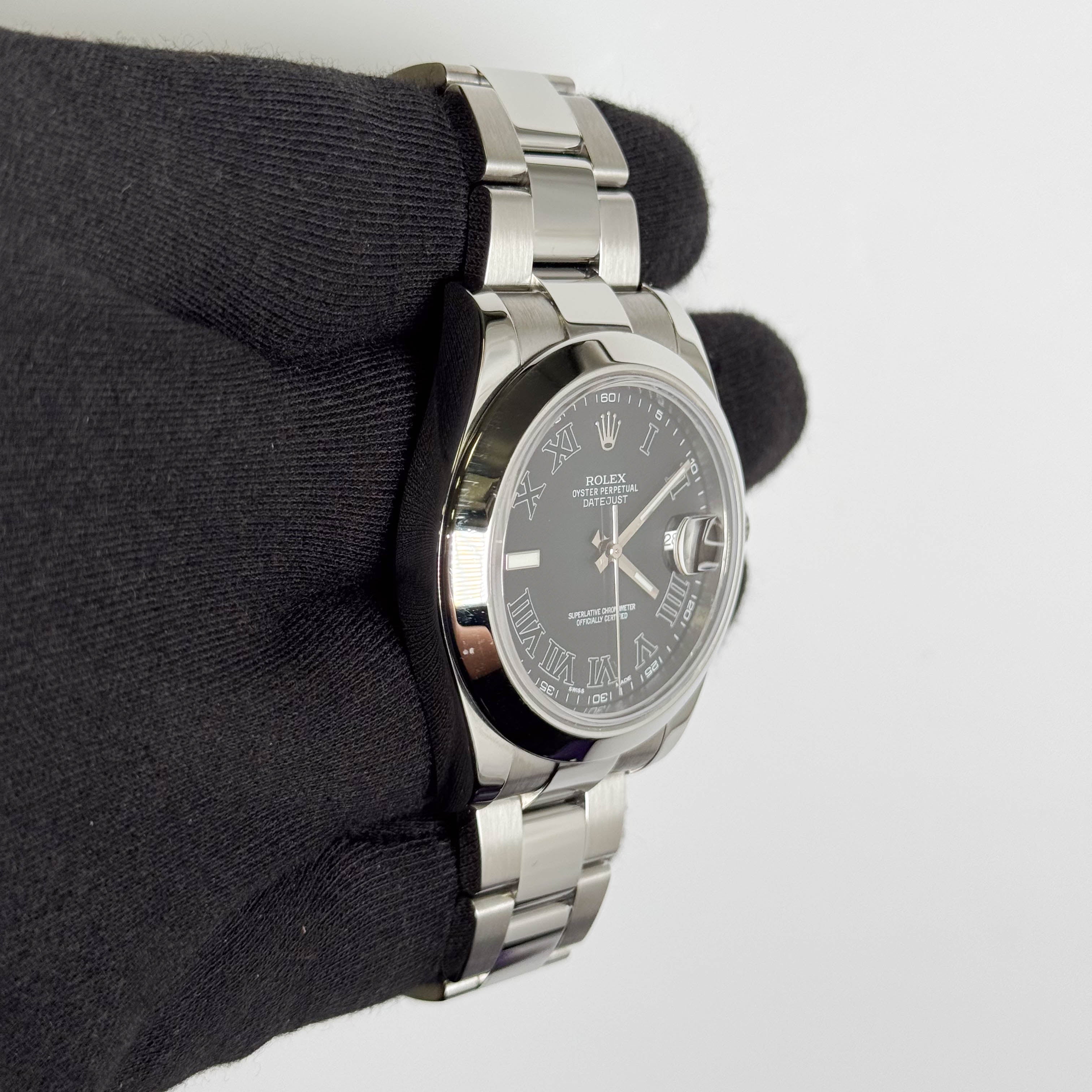 Rolex Datejust 41mm Dark Grey Dial Watch Ref# 116300 - Happy Jewelers Fine Jewelry Lifetime Warranty
